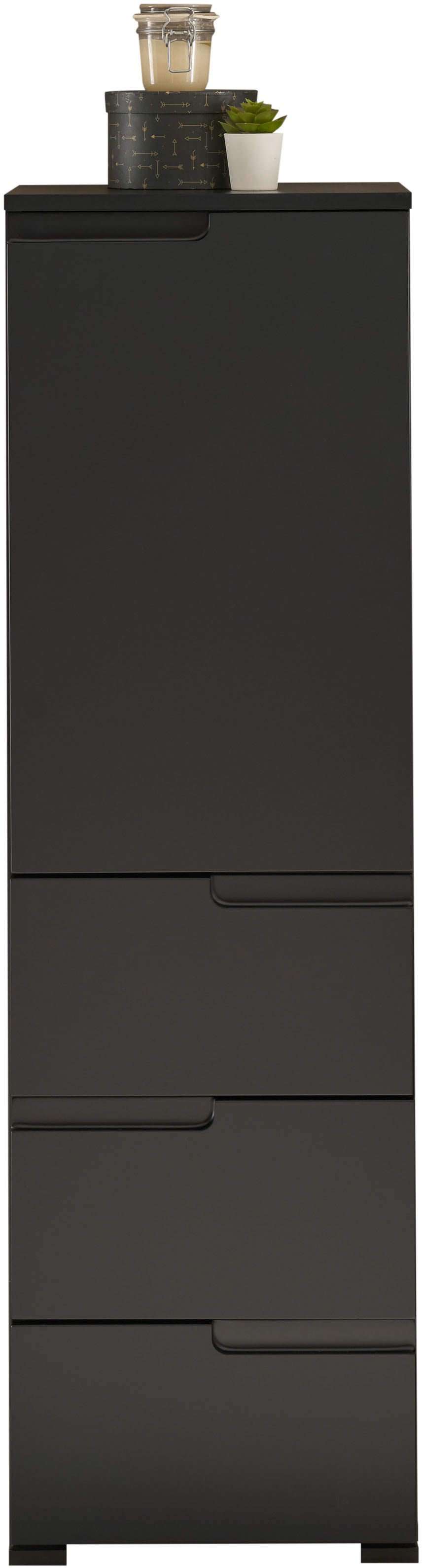 BASIC by Balculina Midischrank »Spice, Badezimmerschrank BxTxH 40x134x32 cm« 1 Stk. tlg. Breite 40 cm, Griffmulden,