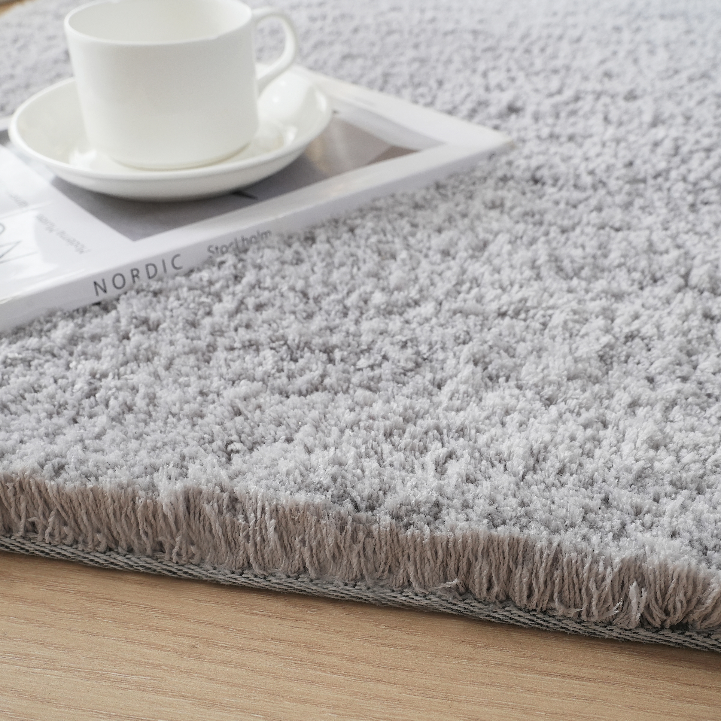 my home Hochflor-Teppich »Microfaser Teppich Magong, besonders weich, sehr feiner Flor«, rechteckig, 25 mm Höhe, uni, Wohnzimmer, Schlafzimmer, Kinderzimmer, auch rund und als Läufer