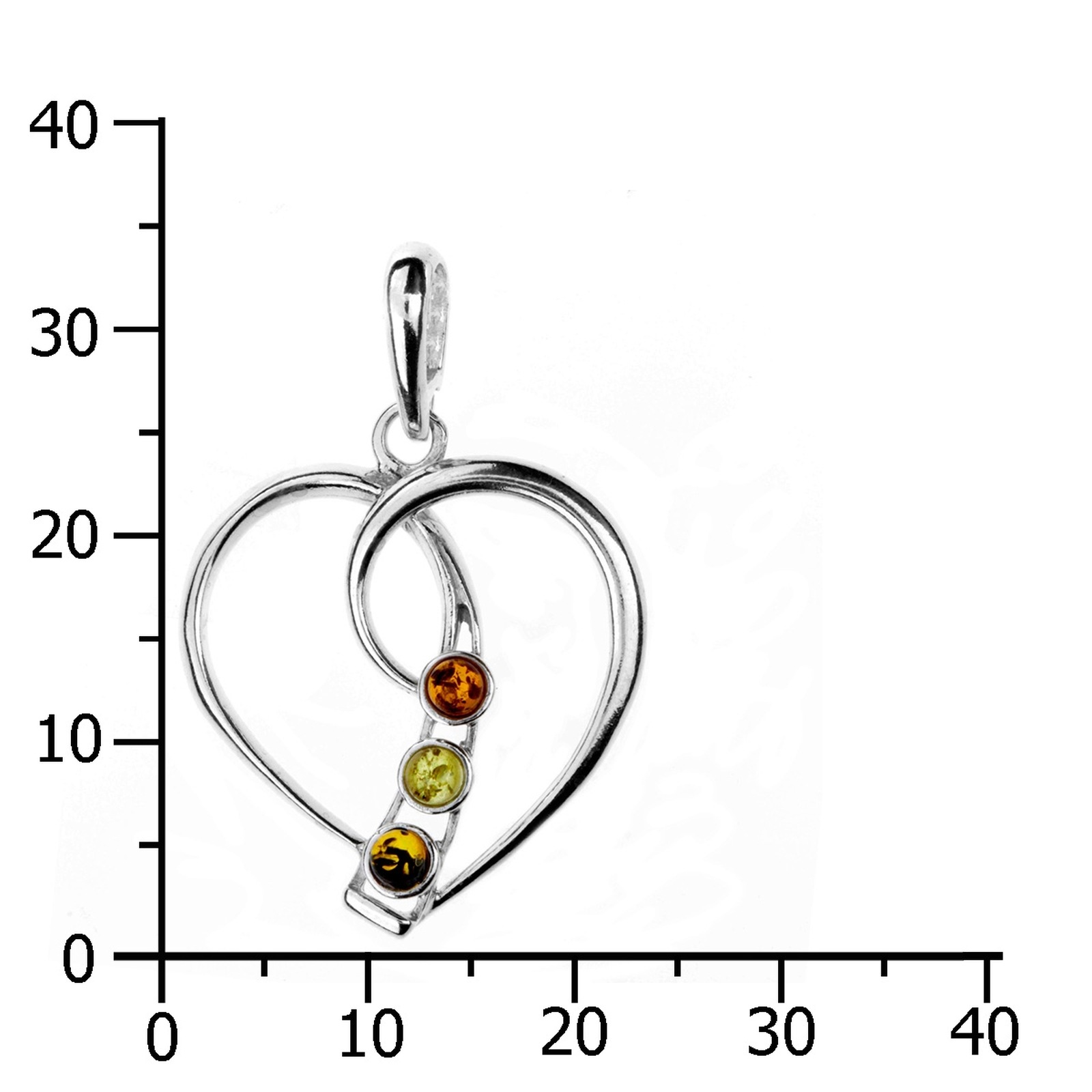OSTSEE-SCHMUCK Kettenanhänger »Ostsee-Schmuck Anhänger Herz Anhänger Herz«, (1 tlg.)