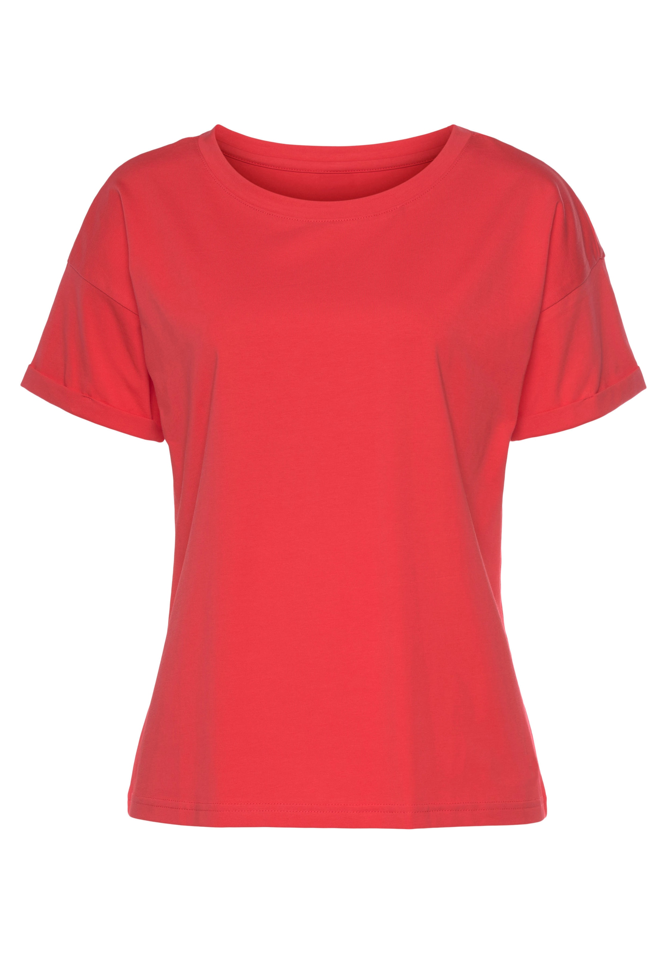 H.I.S T-Shirt, mit Ärmelaufschlag, im maritimen Stil, Loungewear