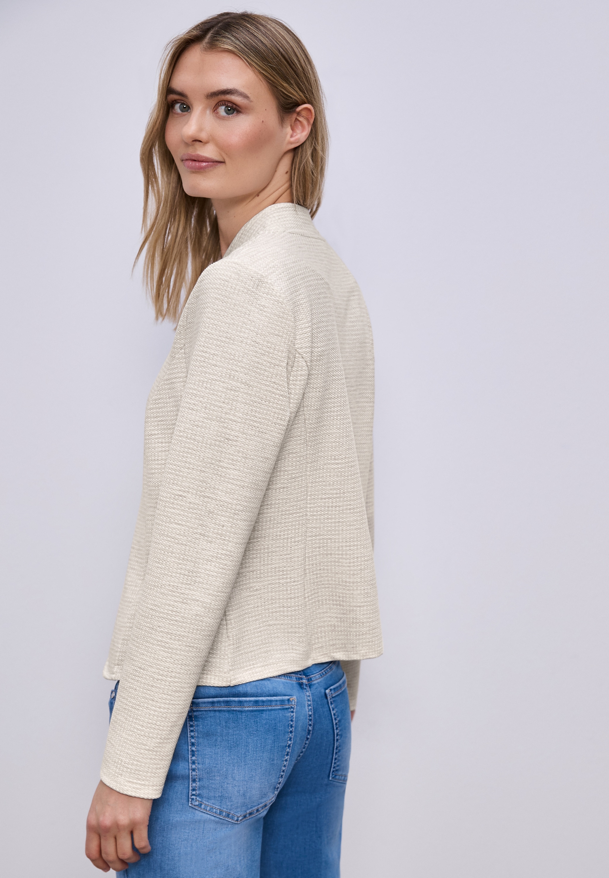 STREET ONE Jackenblazer mit Struktur aus Jersey