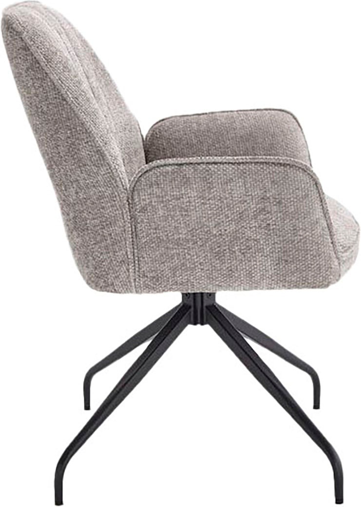 Home affaire Drehstuhl »Campanet« () 2 Stk. Bouclé moderner Drehstuhl mit g günstig online kaufen