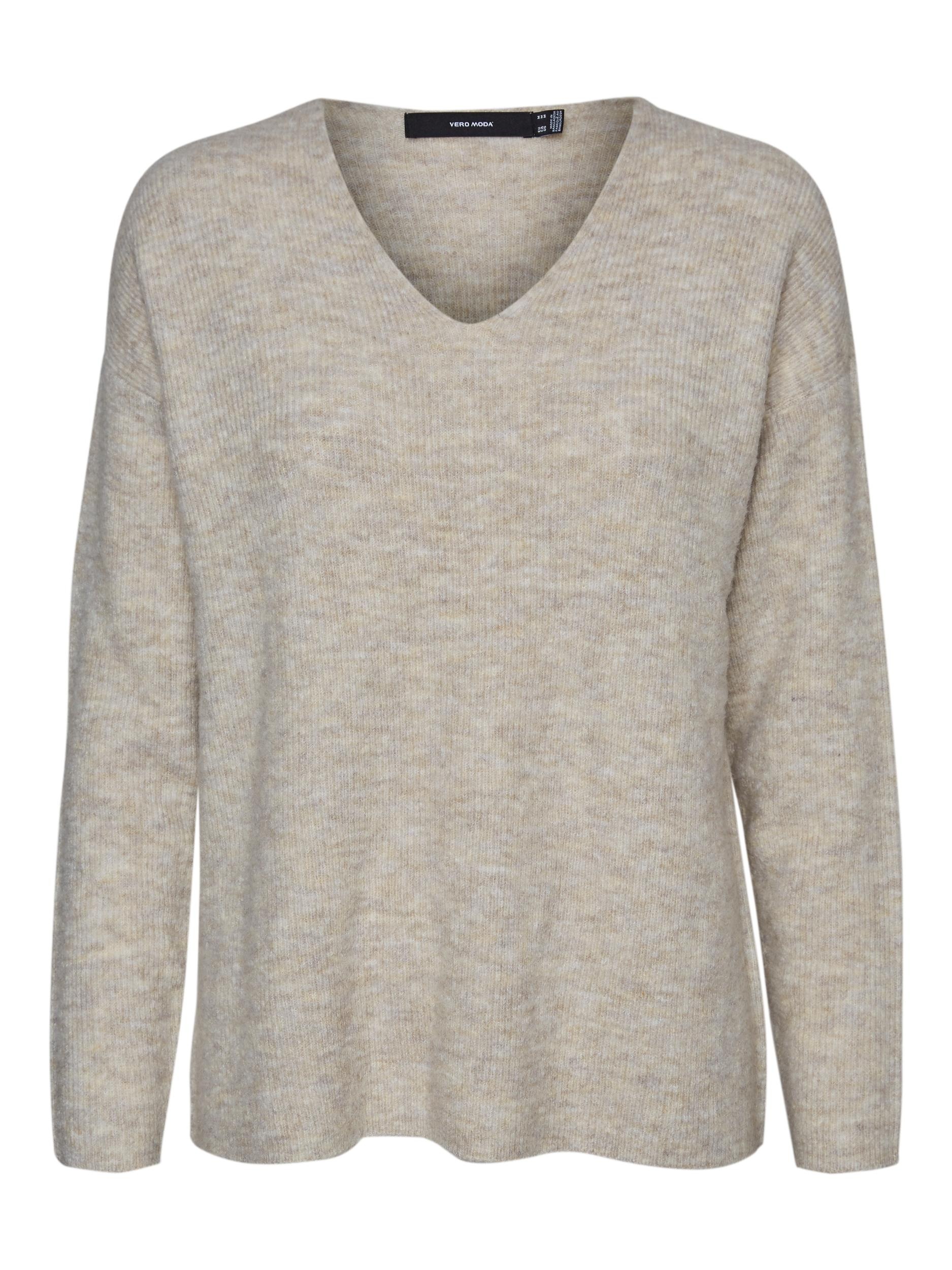 Vero Moda »VMCREWLEFILE LS V-NECK BLOUSE NOOS«