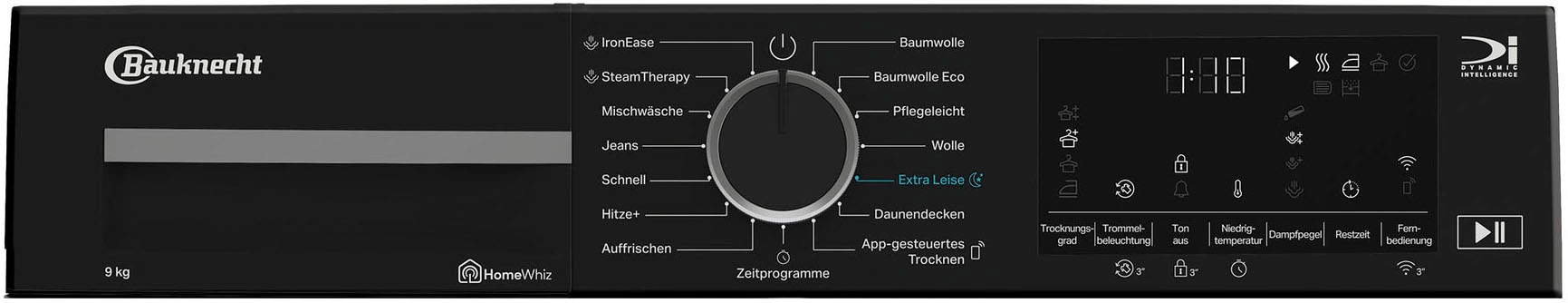 BAUKNECHT Wärmepumpentrockner »BT 96B WB«, HomeWhiz App
