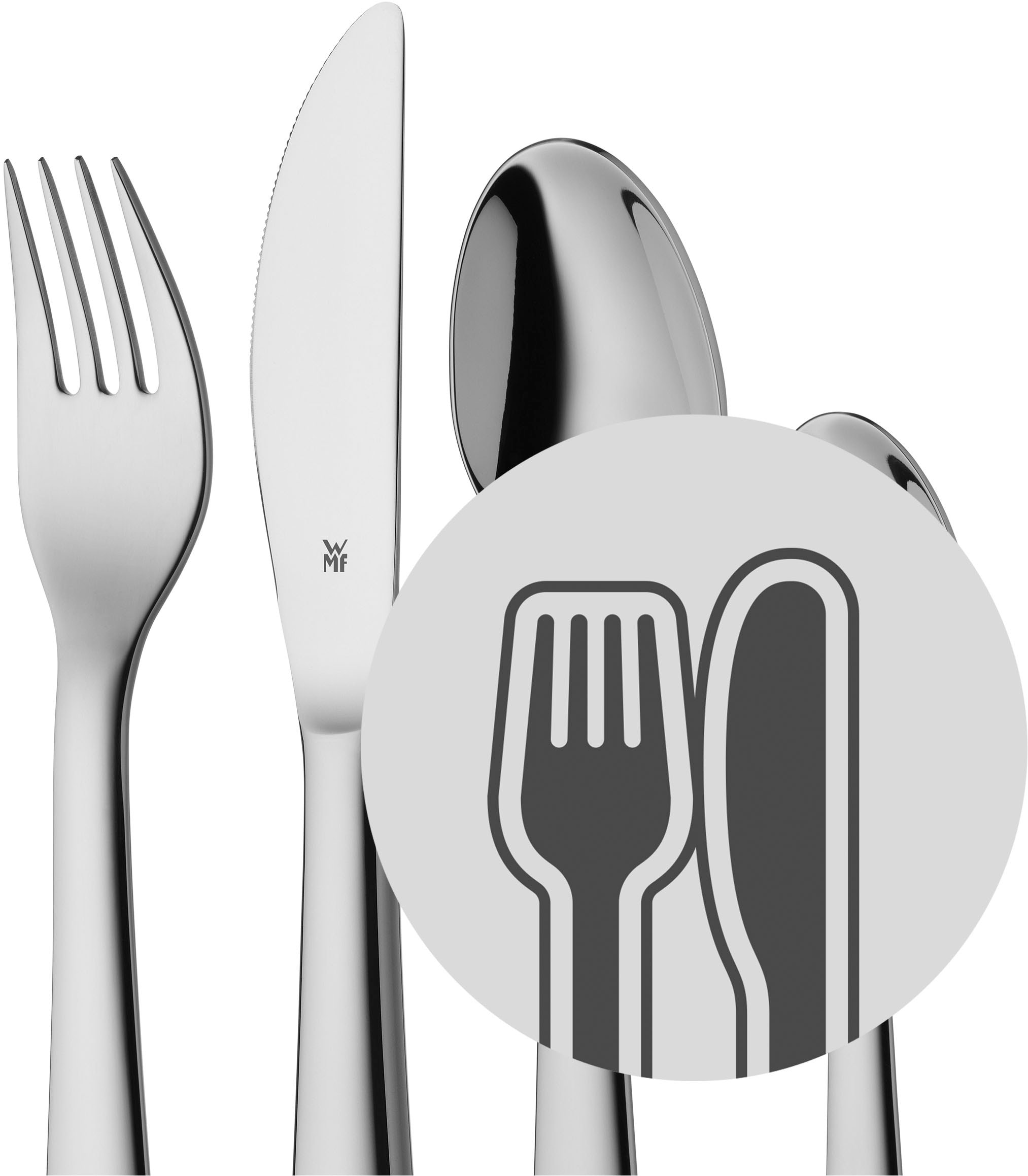 WMF Kinderbesteck »Gravur«, (Set, 4 tlg.), ab 3 Jahren, hygienisch, säurefest
