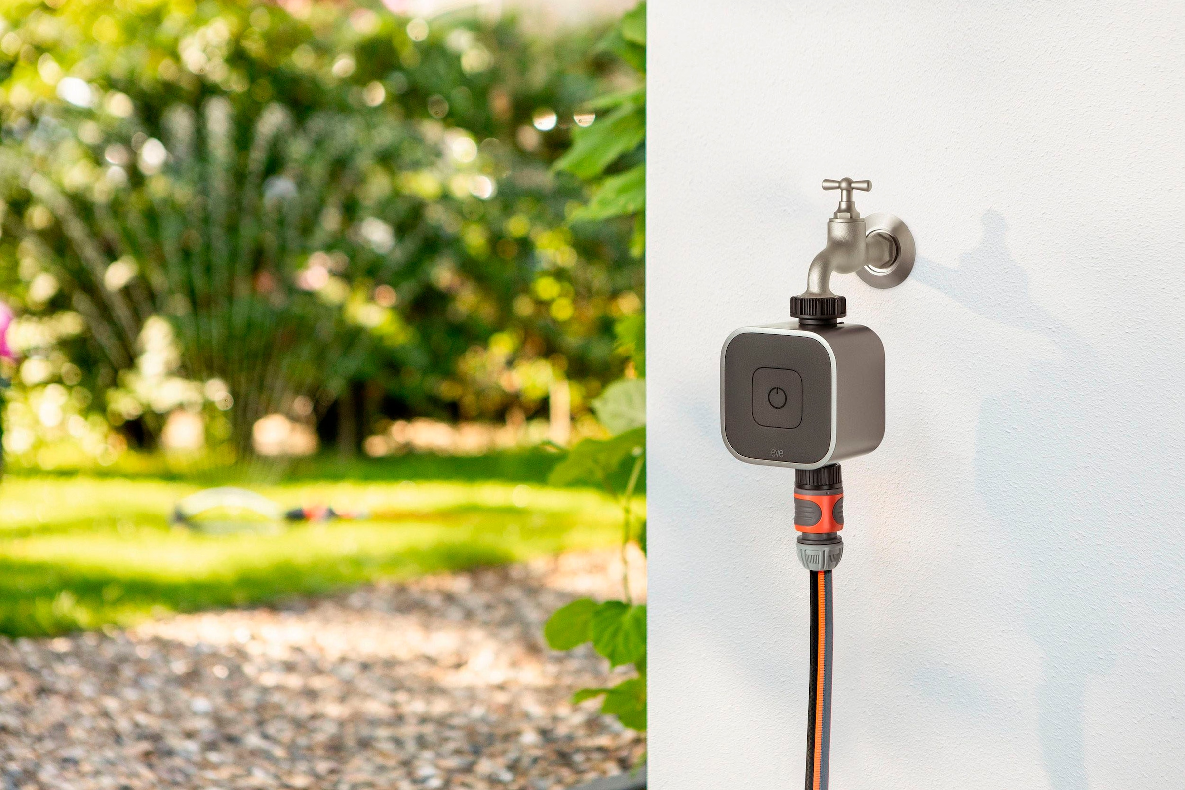 EVE Bewässerungscomputer »Aqua (HomeKit) + Schlauchverbinder 2-Wege-Verteiler«, (Packung)