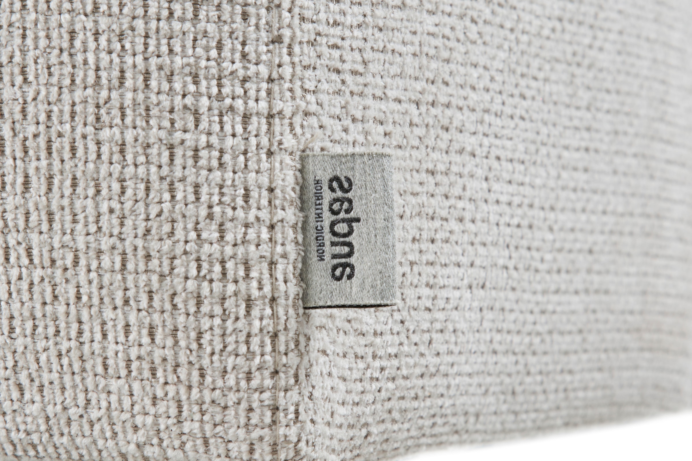 andas Ecksofa »Linkka, Breite 301 cm«, L-Form, in einem weichen Chenille-Stoff, mit Wellenunterfederung
