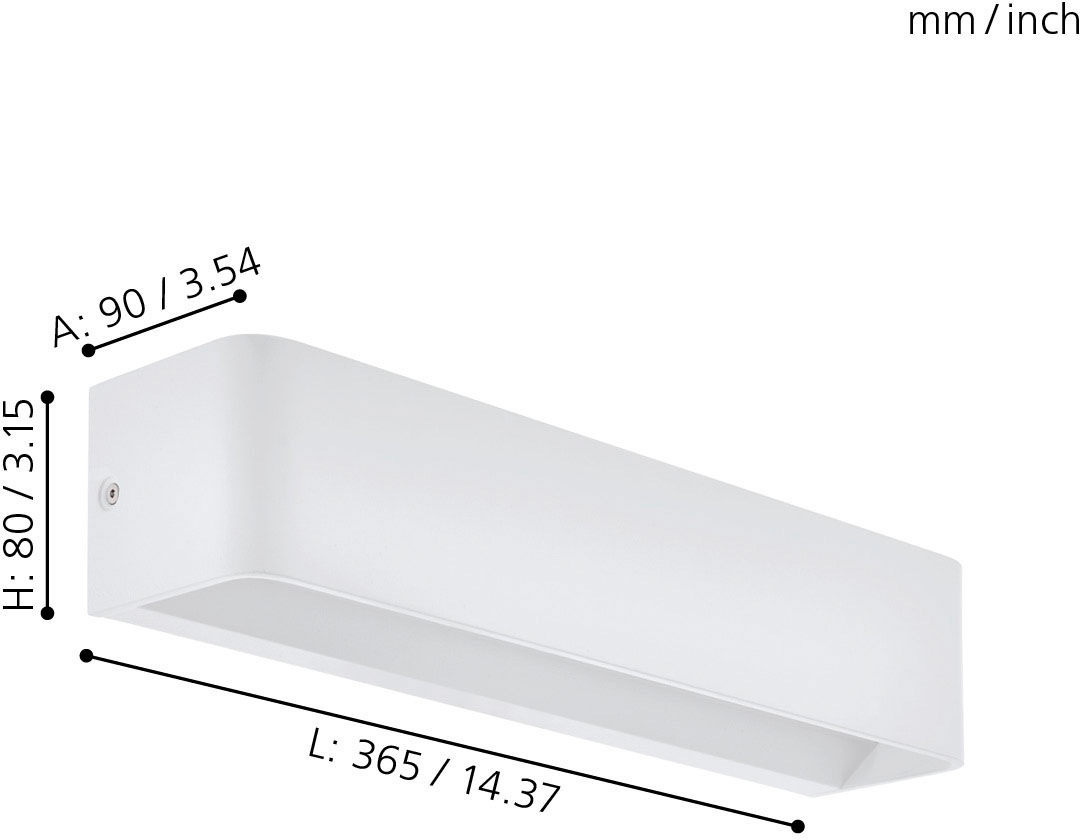 EGLO Wandleuchte »SANIA 4«, 1 flammig, Leuchtmittel LED-Board   LED fest in günstig online kaufen