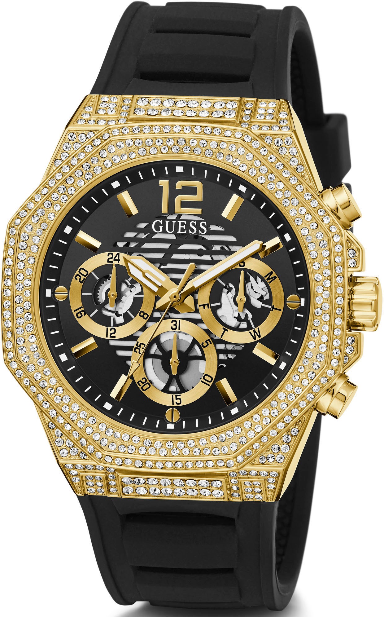 Guess Multifunktionsuhr »MOMENTUM«, Armbanduhr, Quarzuhr, Herrenuhr