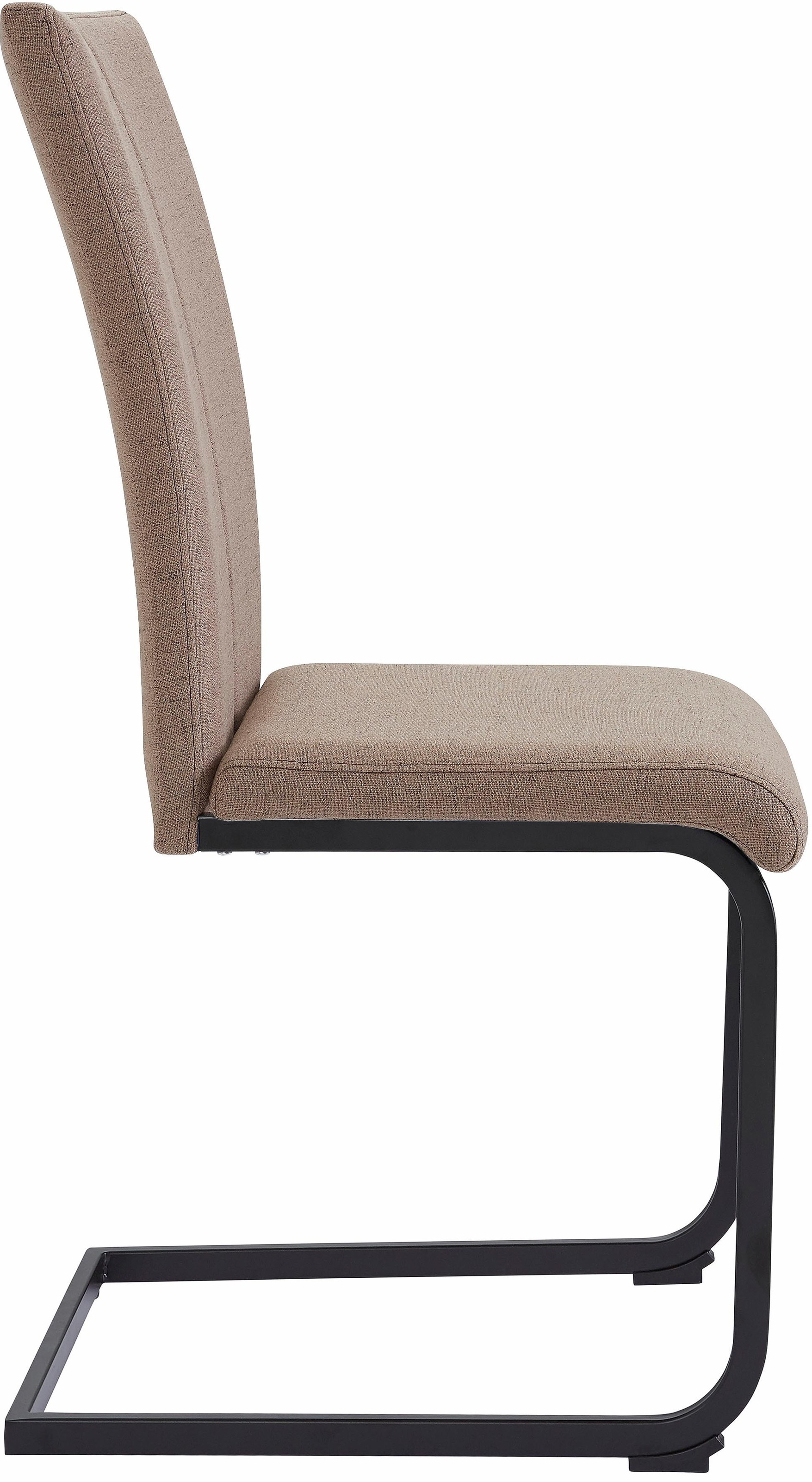 Home affaire Freischwinger »Nils«, (Set), 2 St., Microfaser-Feinstruktur, Stuhl belastbar bis 120 Kg, Gestell Metall im Chrom-Look oder Schwarz