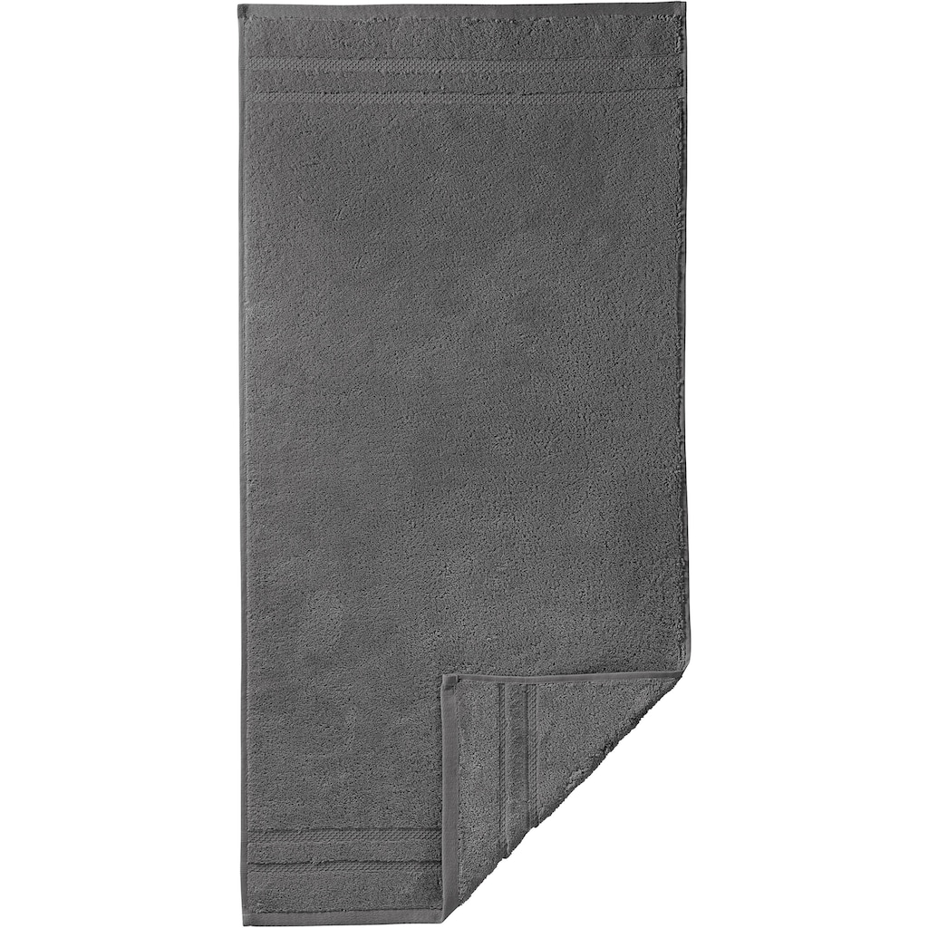 Egeria Handtuch »Micro Touch«, (1 St.), Streifenbordüre, extrem saugfähig & flauschig, 100% Baumwolle