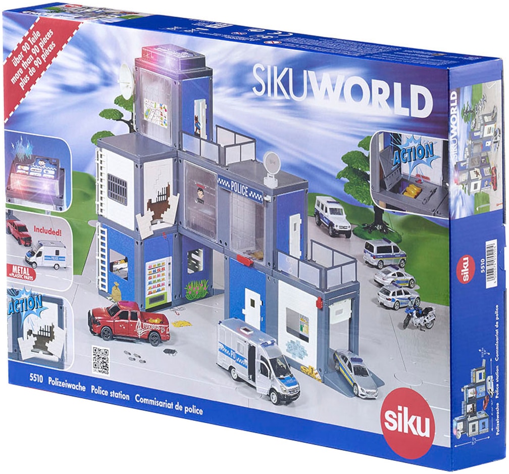 Siku Spiel-Polizeistation »Siku World, Polizeistation (5510)«, mit Licht und weiteren Funktionen