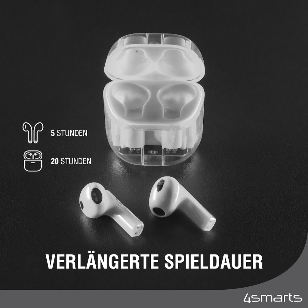 4smarts wireless In-Ear-Kopfhörer »True Wireless Bluetooth Kopfhörer SkyBuds Lucid«