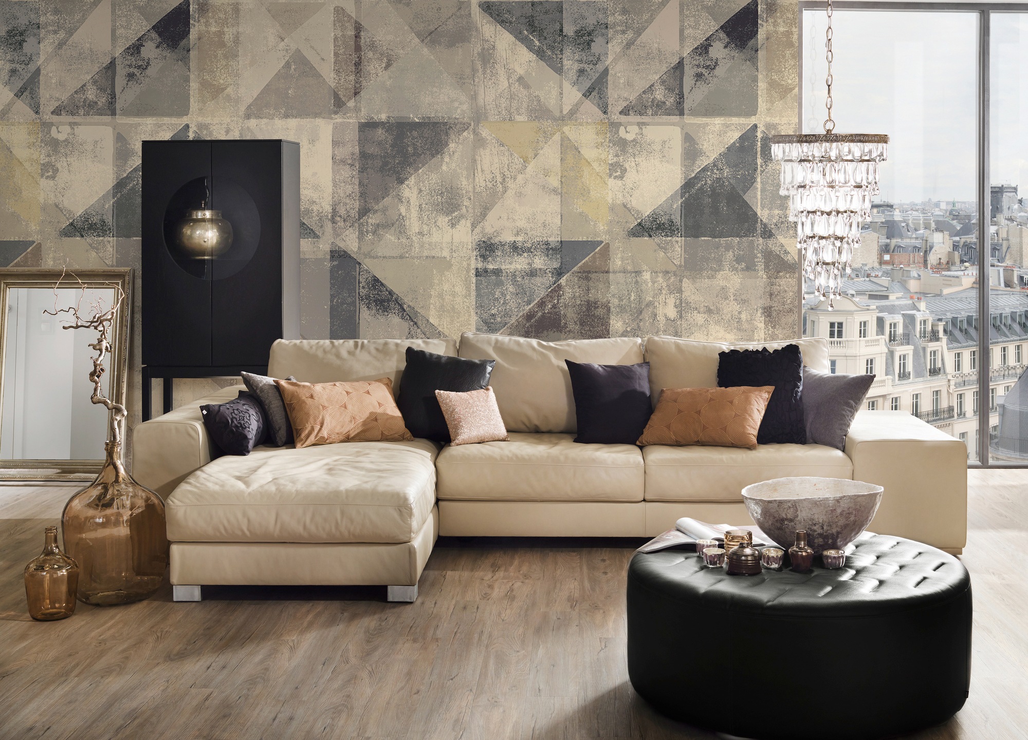 Architects Paper Fototapete »Atelier 47 Used Triangle 1«, geometrisch, Vlies, Wand, Schräge, Decke
