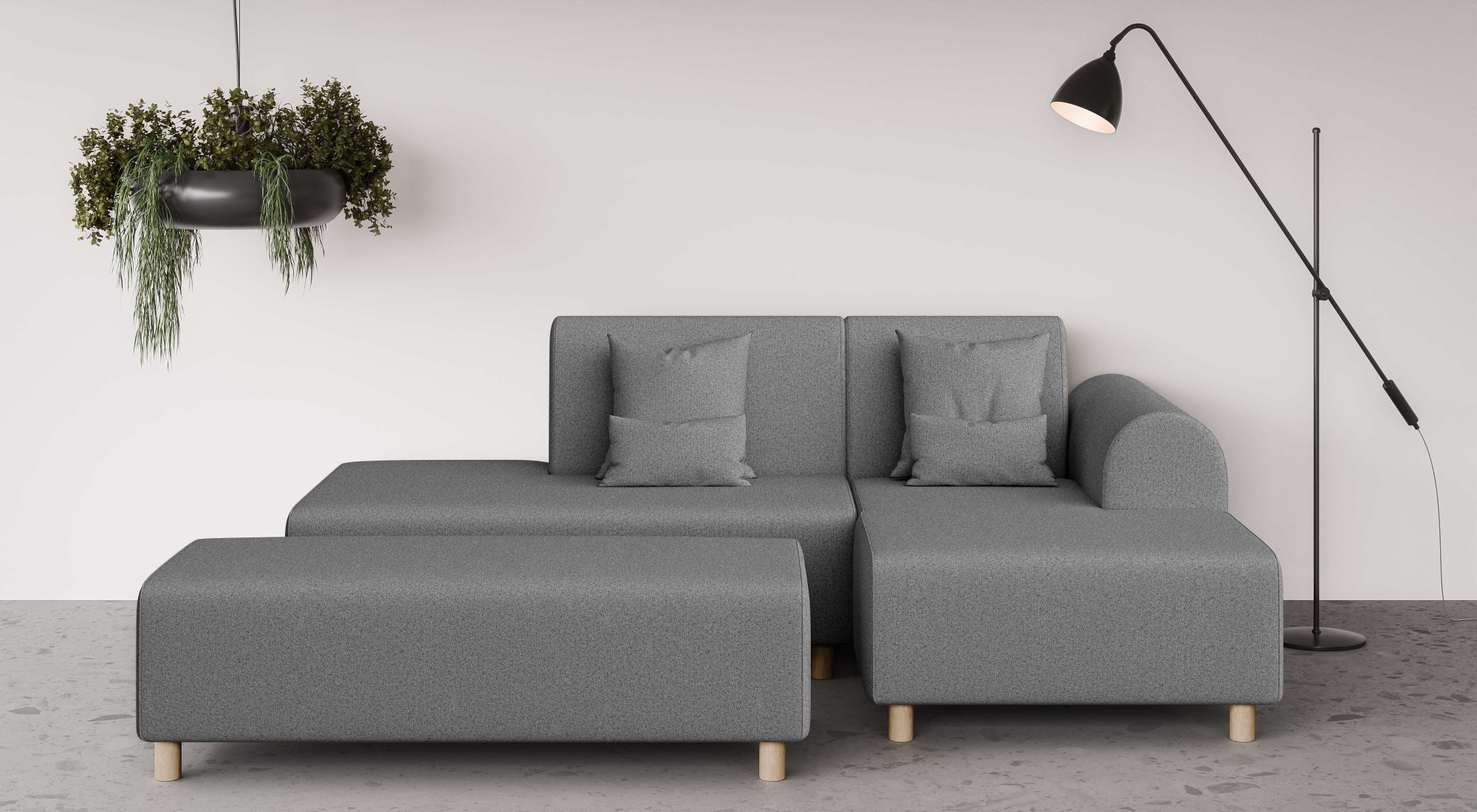 OTTO home Ecksofa »Suyala« L-Form mit Hocker günstig online kaufen