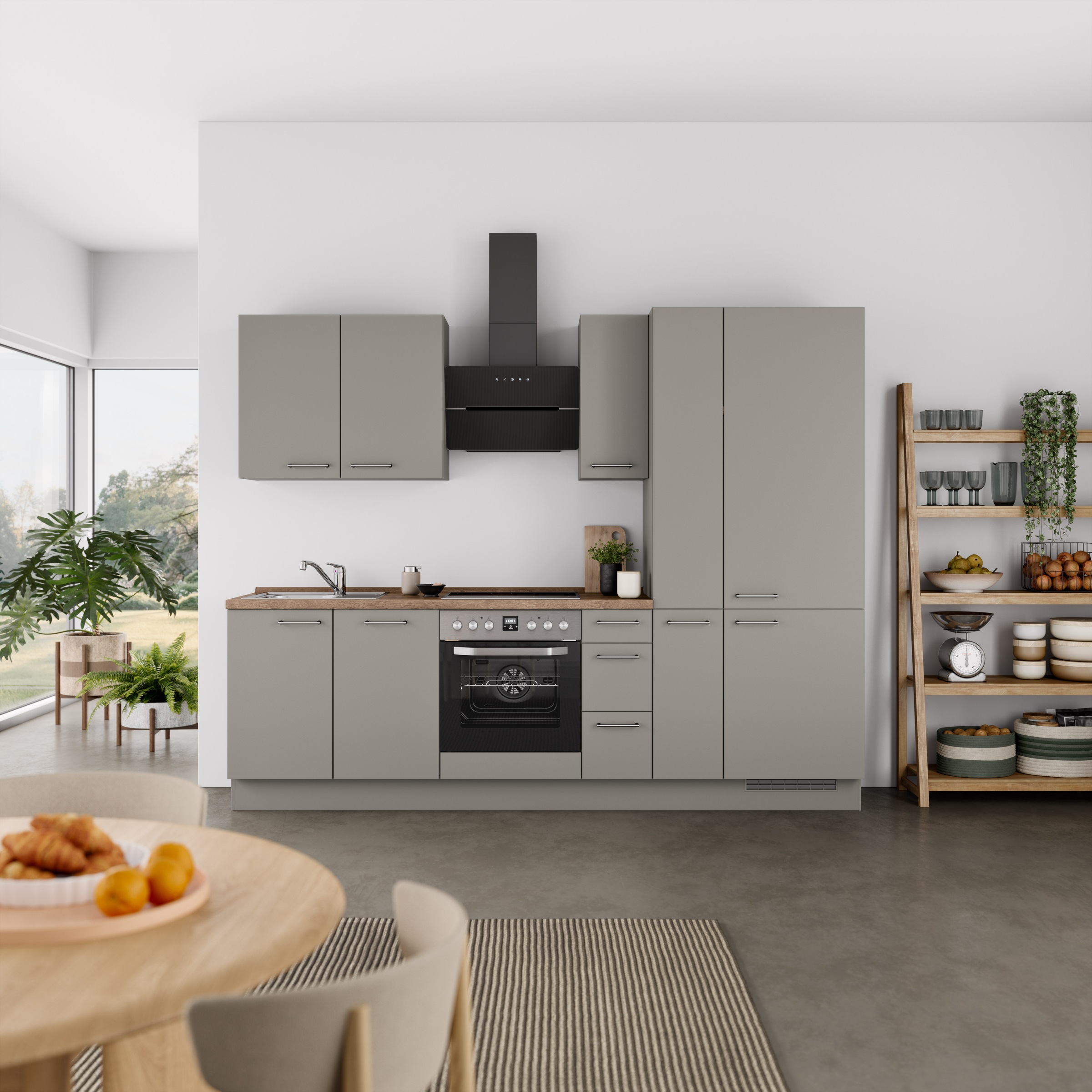 nobilia® Küchenzeile »"Laser II", Ausrichtung wählbar, Breite 270 cm« vormo günstig online kaufen