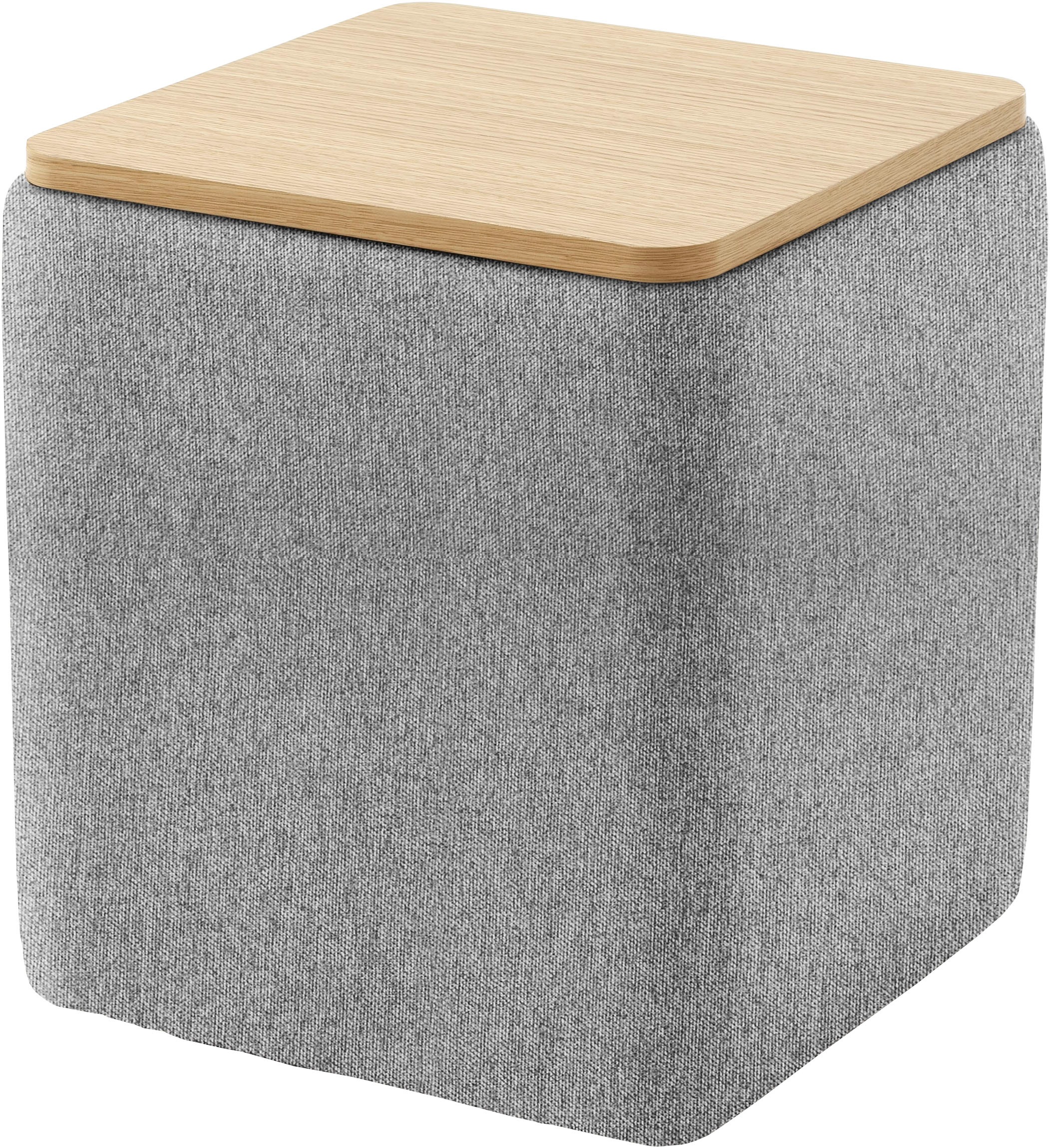 Home affaire Stauraumhocker »Kyro, Stauraum mit Tischplatte Eiche, Breite 4 günstig online kaufen