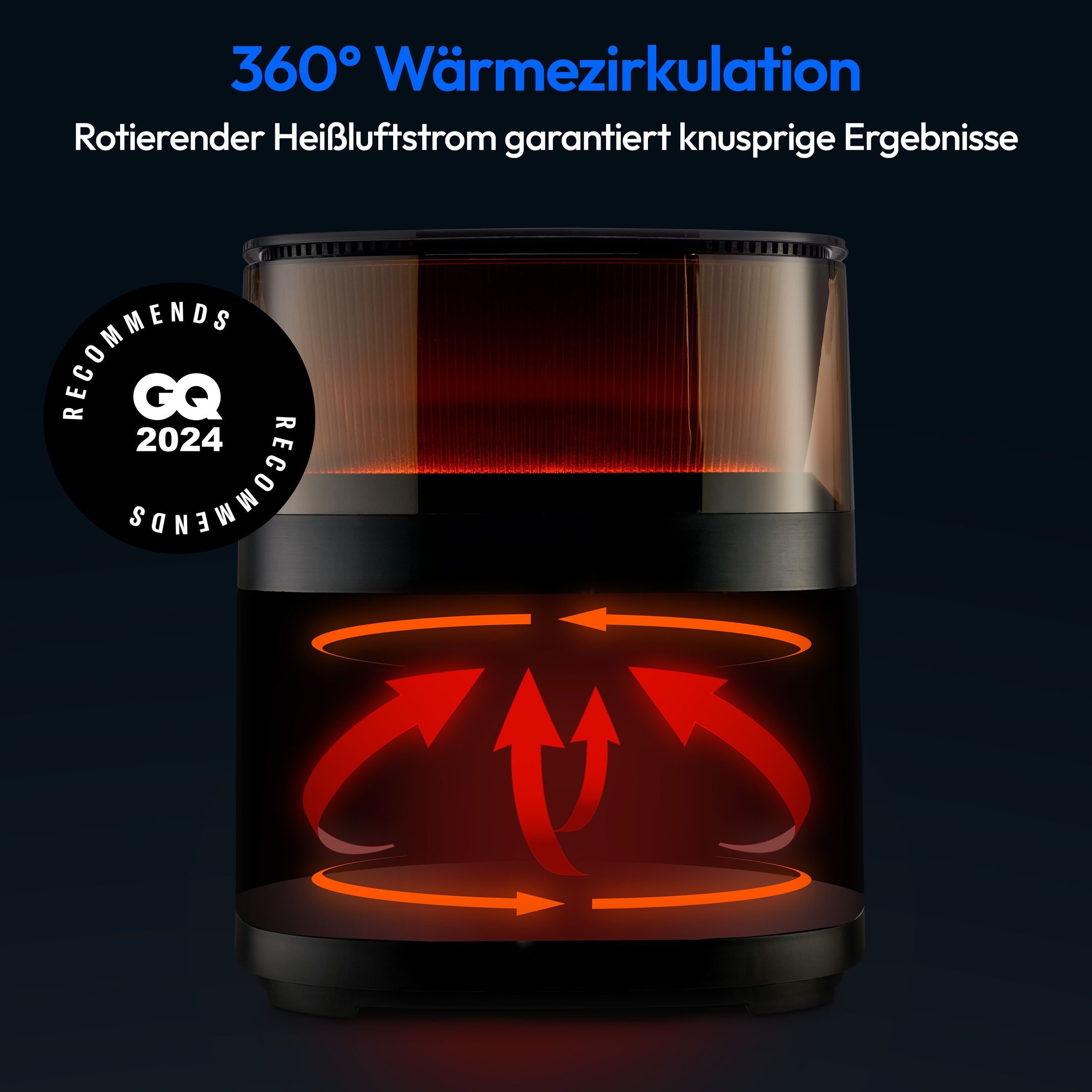 Medion® Heißluftfritteuse »X10 XL (MD 11780), 5 L, 10 Automatikprogramme, Wassersprayfunktion«, 1500 W, Temperatur einstellbar 80 - 230 °C, ILAG Beschichtung, Timer