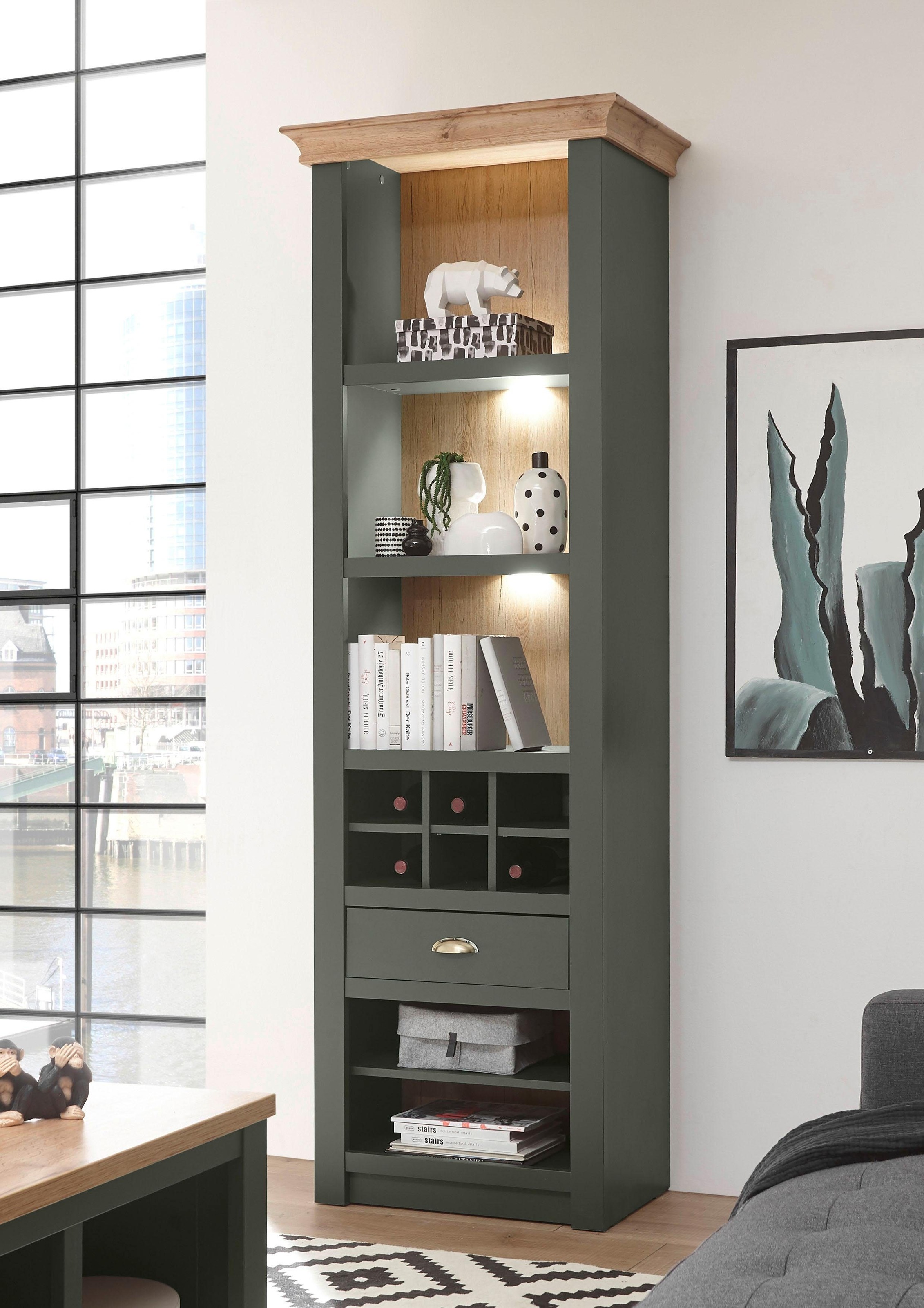 Home affaire Regal "Cambridge", ohne Beleuchtung, Höhe ca. 207 cm günstig online kaufen