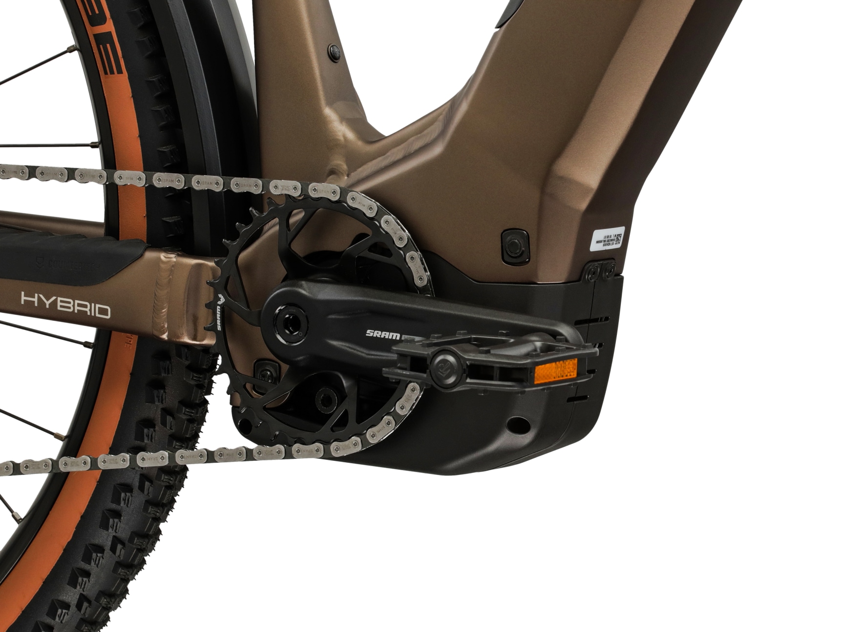 Kross »Influx Hybrid 6.0 21,3Ah / 800 Wh 29 Zoll braun 12 Gänge 2026« 12 Gang SRAM S1000 EAGLE AXS Schaltwerk Kettenschaltung Mittelmotor 250 W