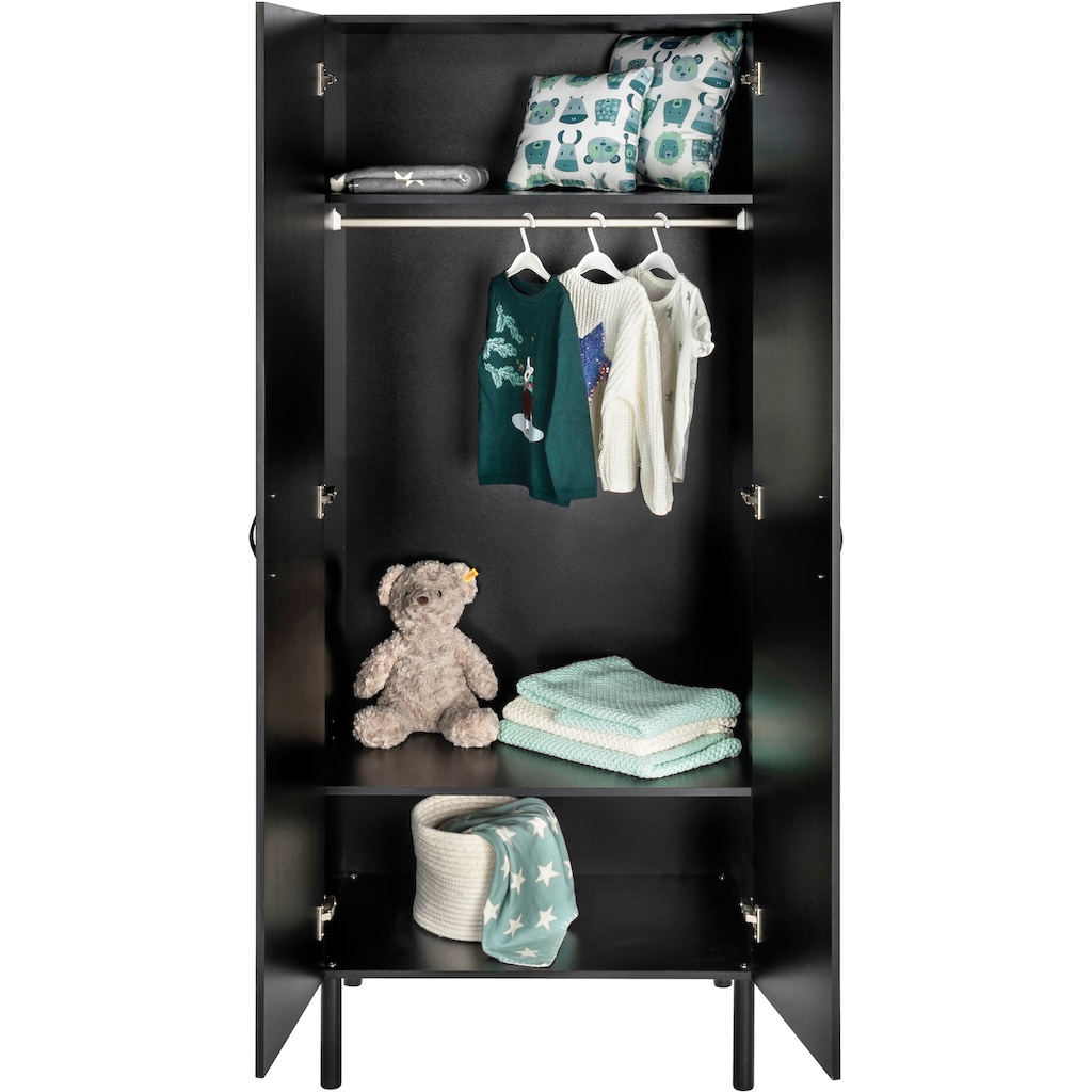 Schardt Kleiderschrank »Camiel Black, Kinderkleiderschrank«