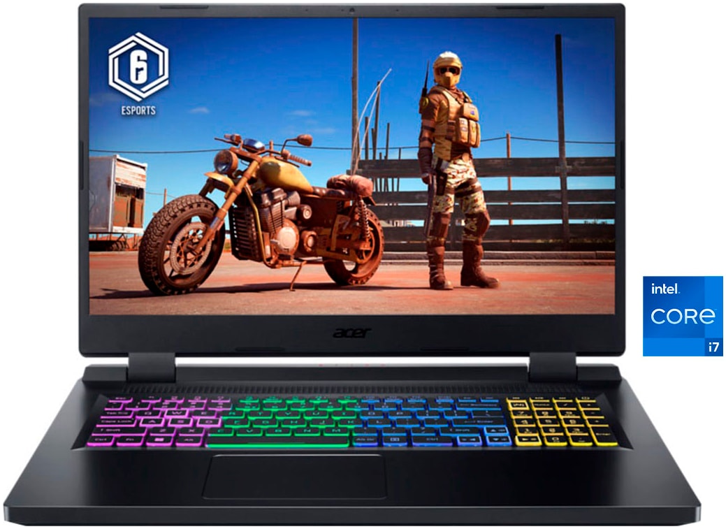 Acer Gaming-Notebook »AN517-55-74F4«, 43,94 cm, / 17,3 Zoll, Intel, Core i7, GeForce RTX 4060, 1000 GB SSD