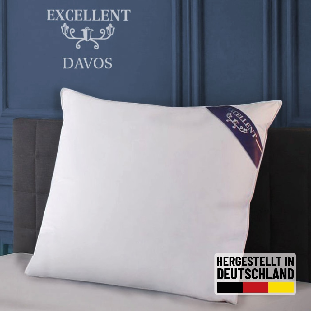 Excellent 3-Kammer-Kopfkissen »Davos«, (1 St.), mit 100% Gänsedaunen in den günstig online kaufen