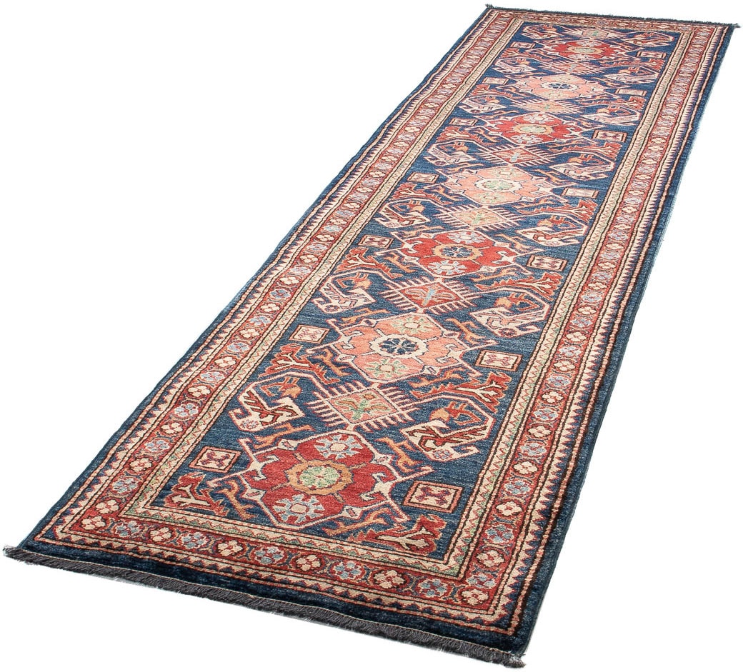 morgenland Orientteppich »Ziegler - Kazak - 298 x 78 cm - blau«, rechteckig günstig online kaufen