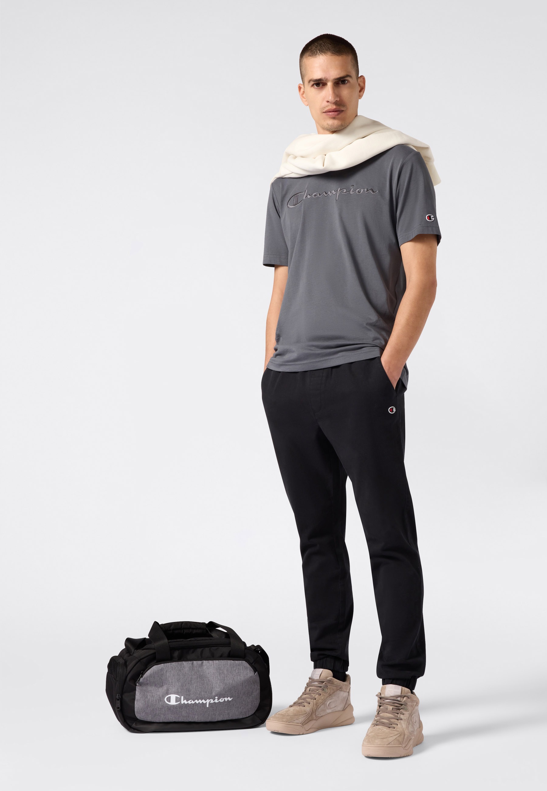 Champion T-Shirt sportliche Passform, für Freizeit und aktive Tage, aus Baumwolle