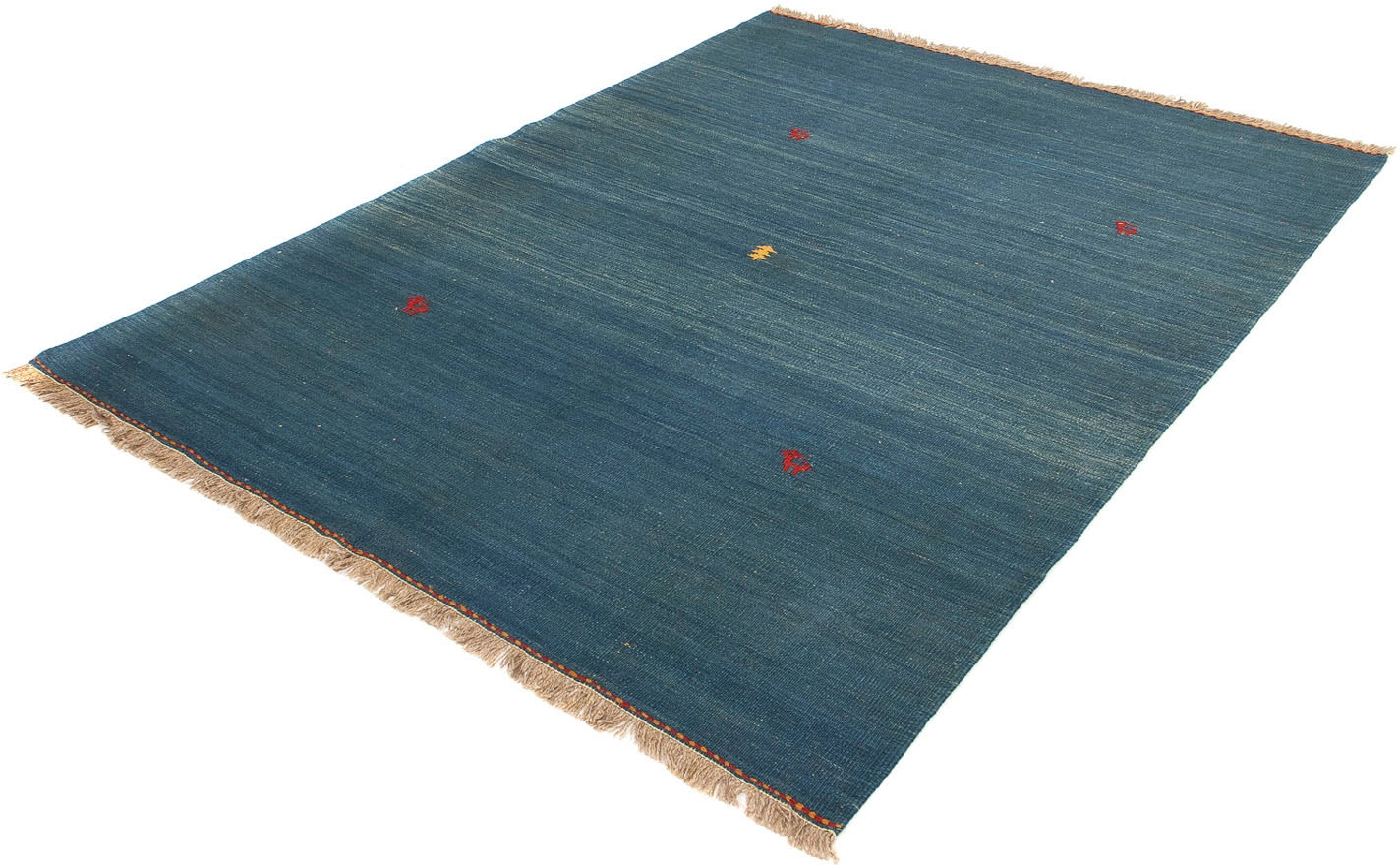 morgenland Wollteppich »Kelim - Oriental - 203 x 146 cm - dunkelblau«, rech günstig online kaufen