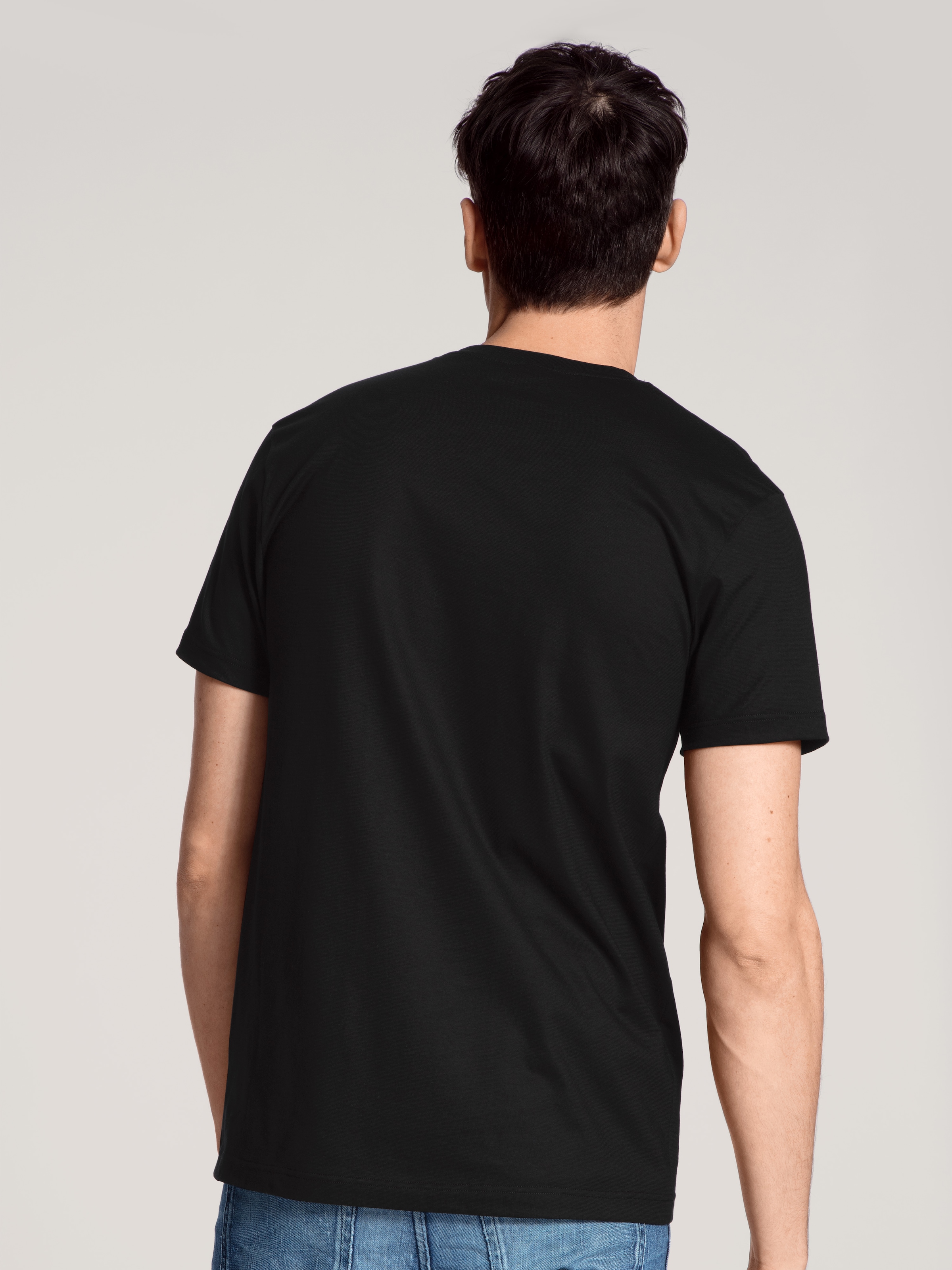 CALIDA T-Shirt »Natural Benefit« 2er Pack,  Modern Fit, Single Jersey, Kurzarm, Rundhals-Ausschnitt