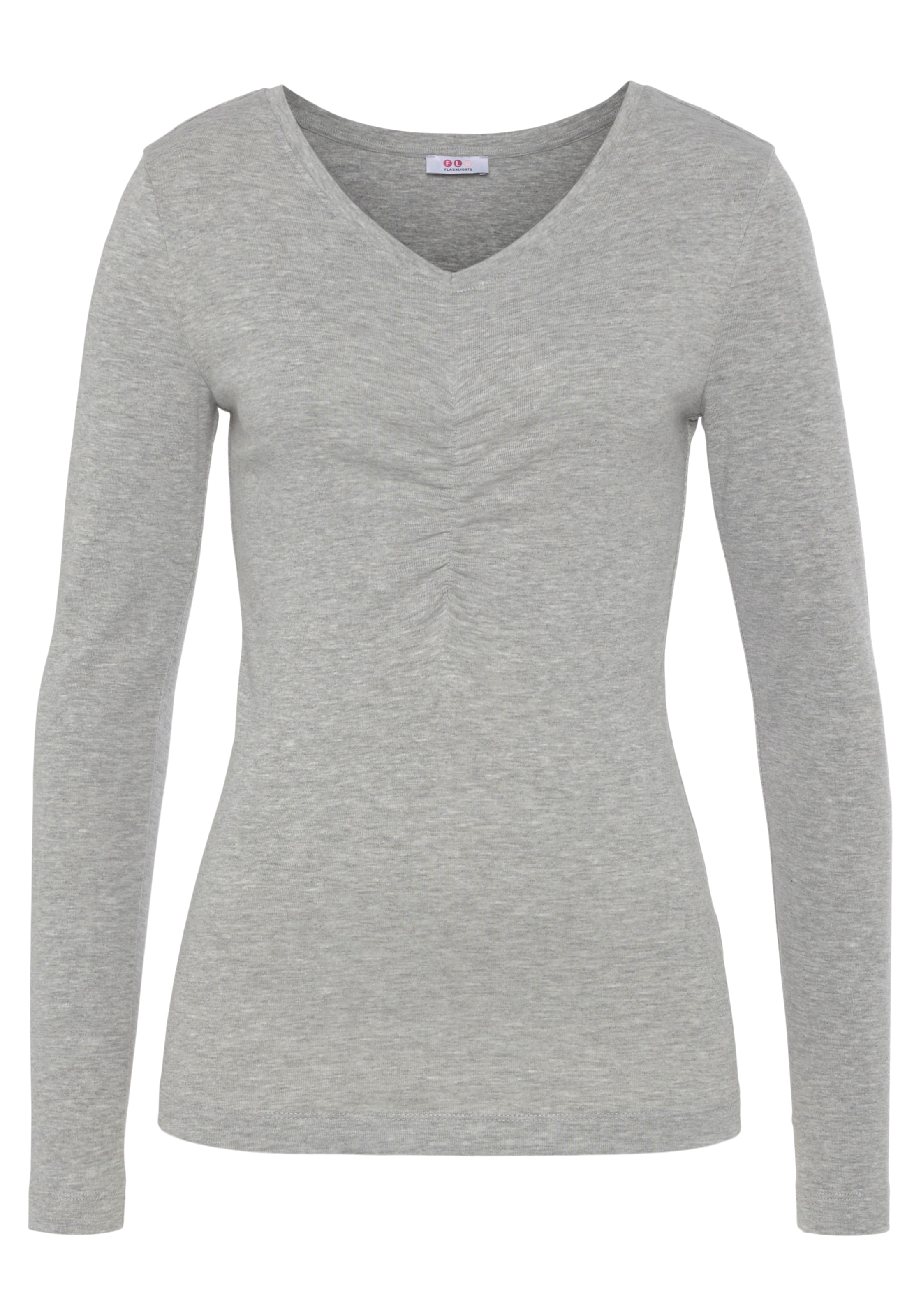 Flashlights Longsleeve, (Packung, 2 tlg., 2er- Pack), Langarm, sehr figurbetonter Schnitt, Feinrippstoff, Basic-Stil