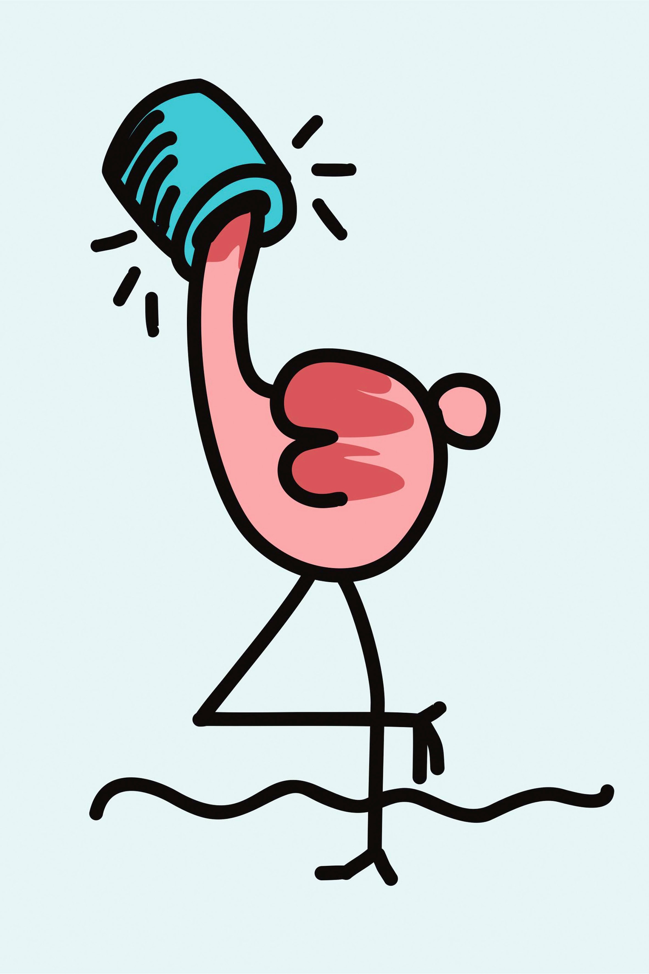 queence Leinwandbild »Flamingo«, Kunst-Vogelbilder-Motivationsbilder, Premi günstig online kaufen