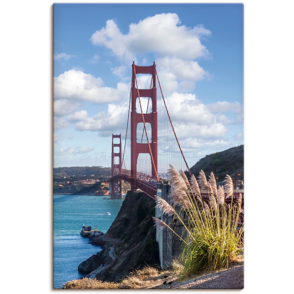 Artland Wandbild »SAN FRANCISCO Golden Gate Bridge«, San Francisco, (1 St.)