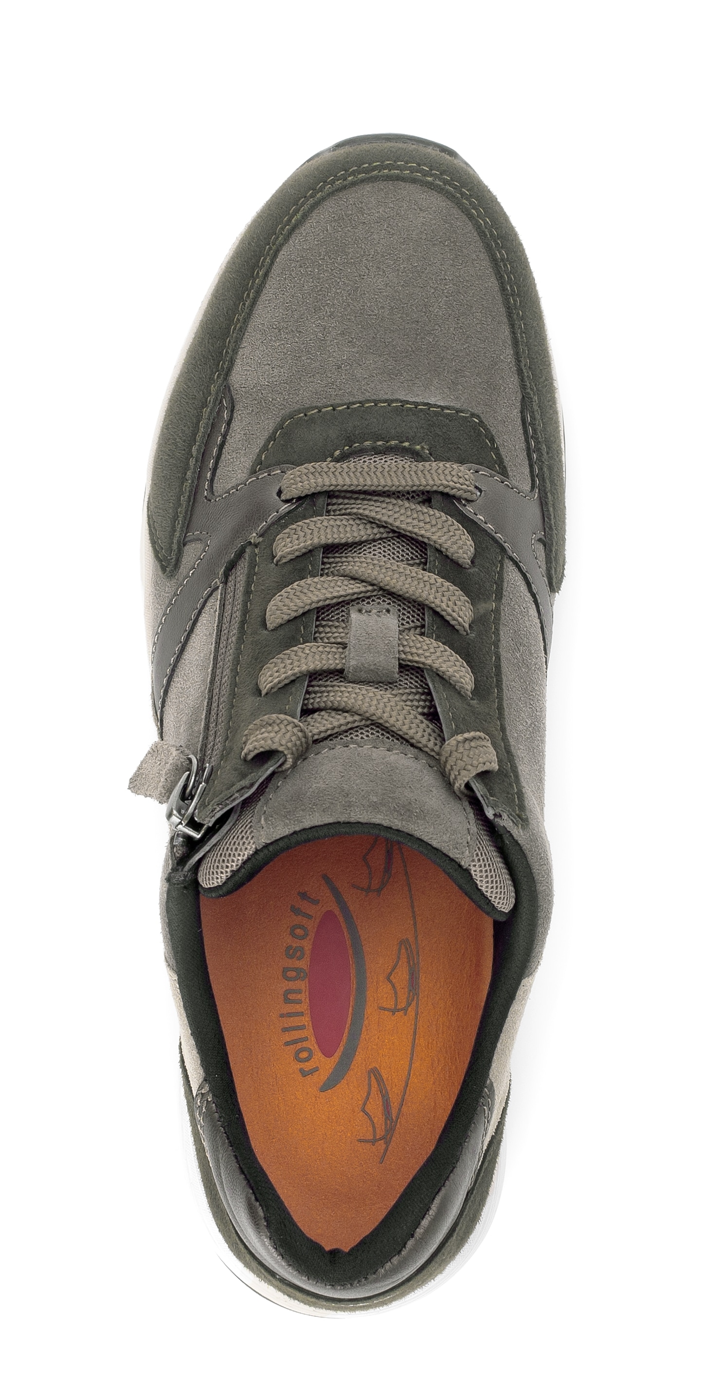rollingsoft Keilsneaker  , Schnürer, Halbschuh, Freizeitschuh mit zusätzlichem Reißverschluss