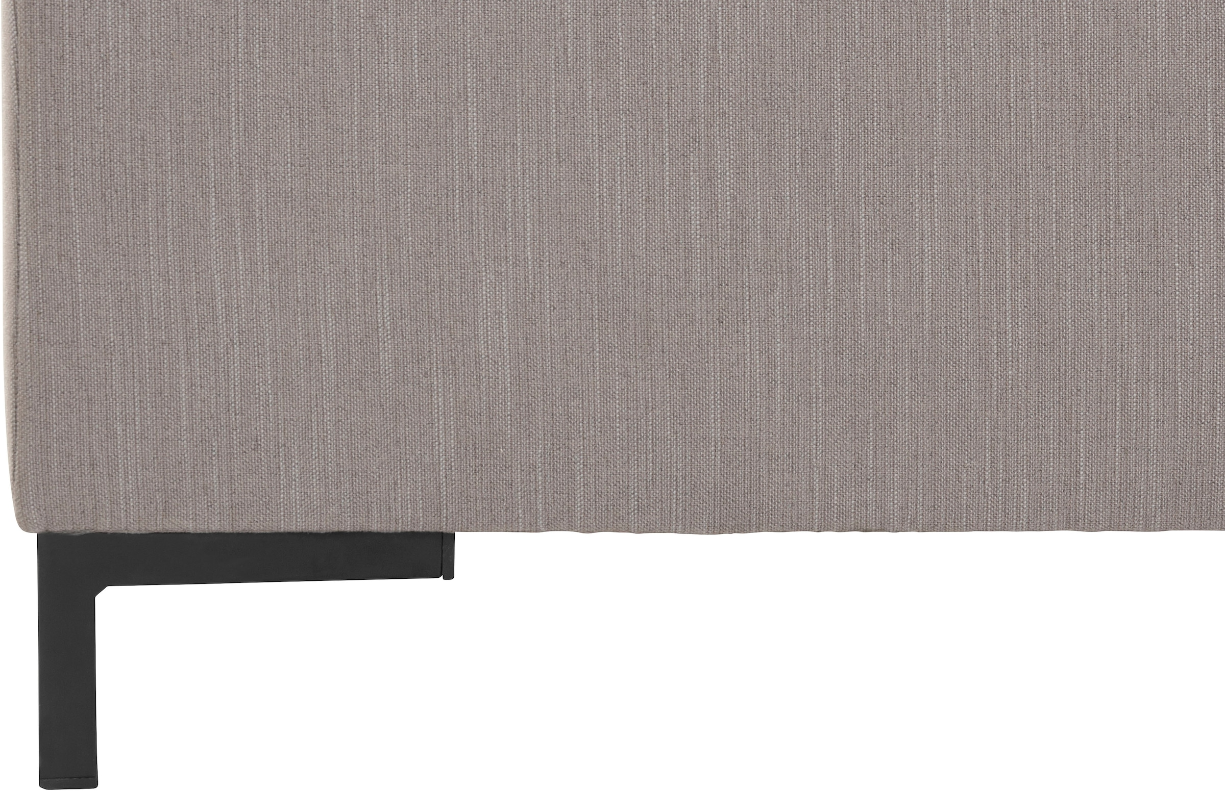 OTTO products Ecksofa »Grazzo, zeitlos & elegant, moderne Sitzheftung, Breite 266cm, L-Form« hochwertige Stoffe aus recyceltem Material, Steppung im Sitzbereich