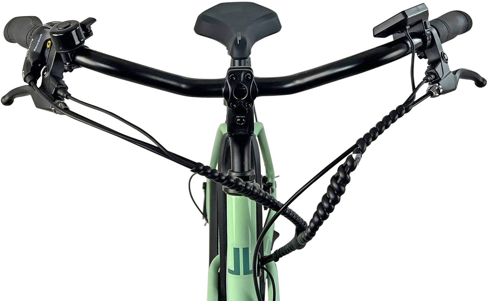 LLobe E-Bike »City E-Bike 26" Town Compact, grün«, 7 Gang, Heckmotor 250 W