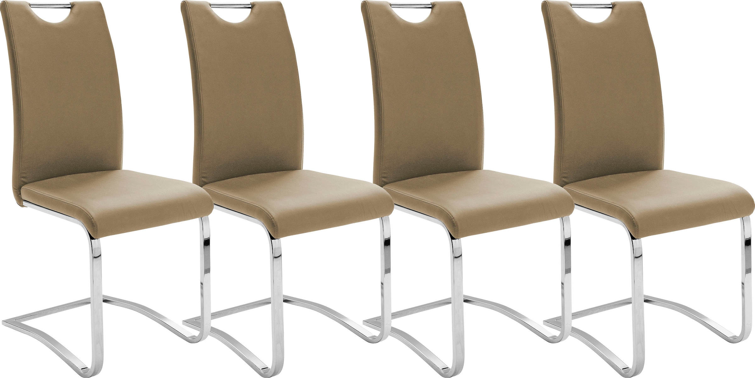 MCA furniture Freischwinger »Köln« (Set) 4 Stk. Kunstlederbezug, Komfortsit günstig online kaufen