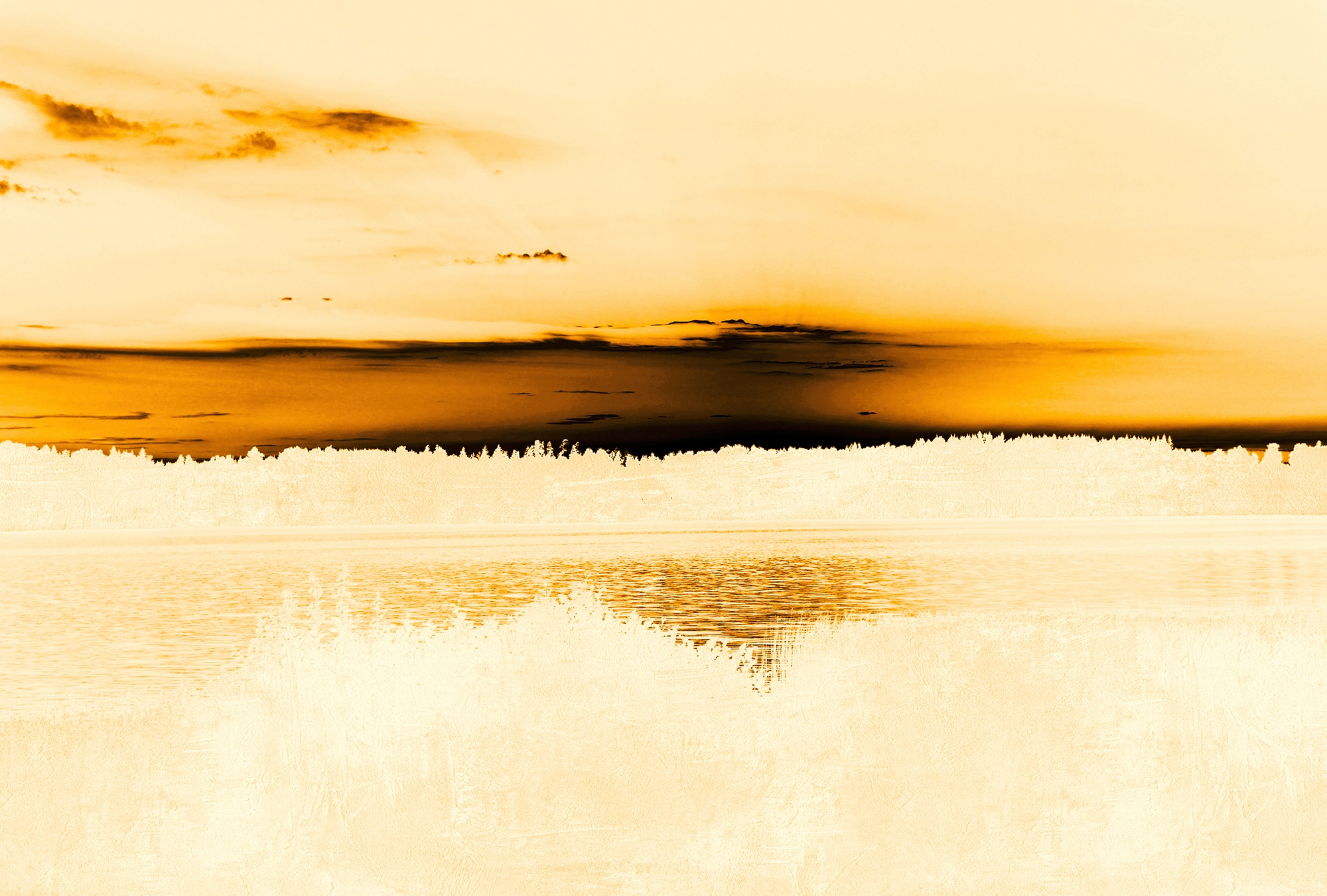 Architects Paper Fototapete »Atelier 47 Landscape Artwork 1« Wald glatt Vli günstig online kaufen