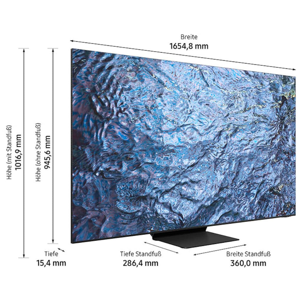 Samsung LED-Fernseher, 189 cm/75 Zoll, 8K, Smart-TV, Neo Quantum HDR 8K Pro, Neural Quantum Prozessor 8K, Gaming Hub