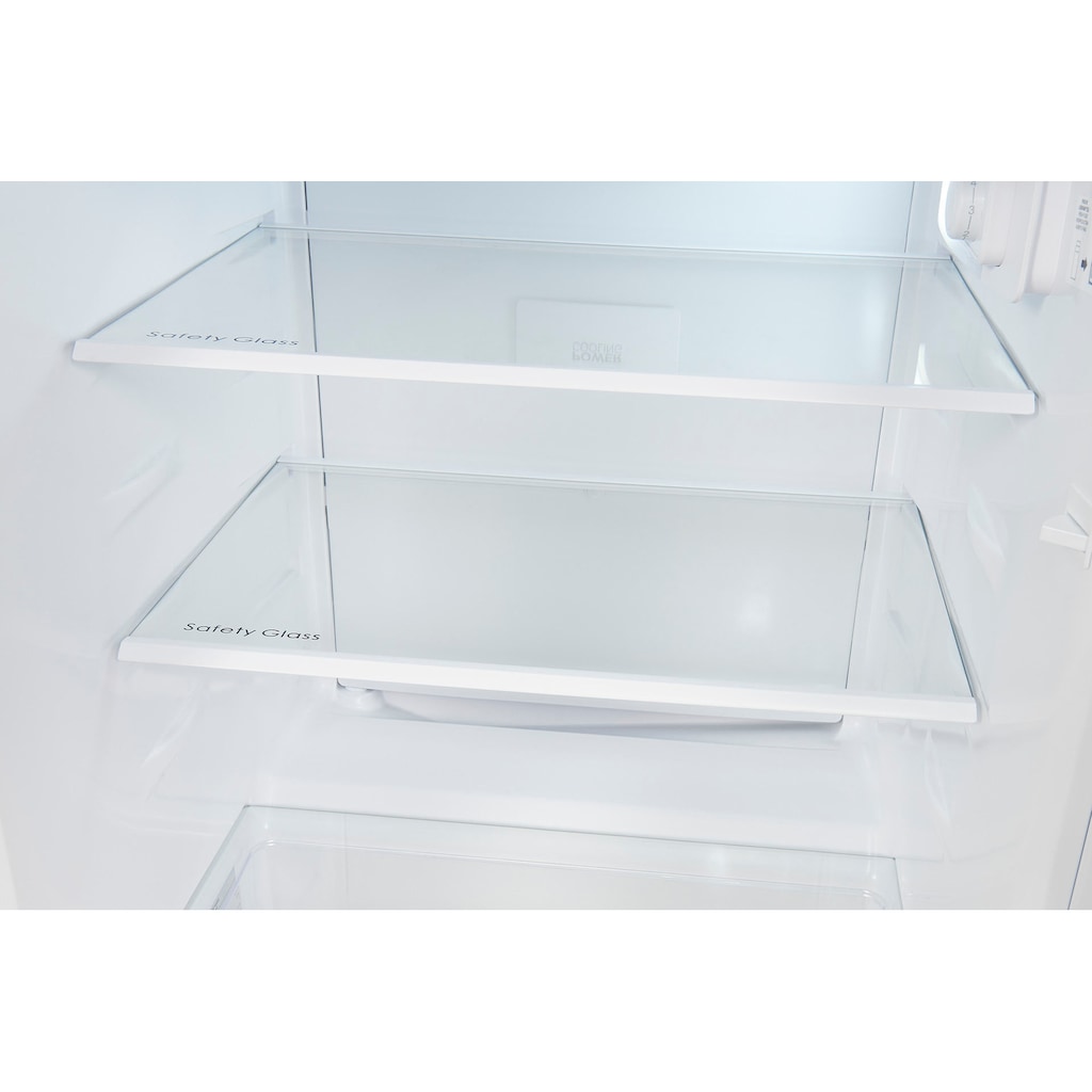 exquisit Kühlschrank »KS15-V-040E weiss«, KS15-V-040E weiss, 85 cm hoch, 55 cm breit, 123 L Volumen