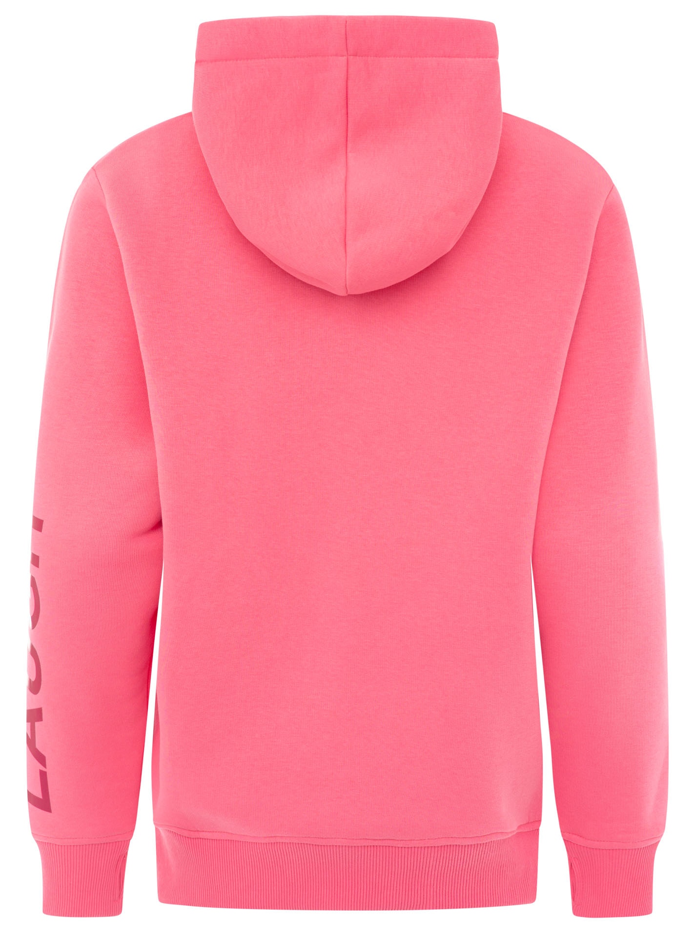 Zwillingsherz Hoodie »"SMILE & LAUGH"«, Print am Arm und Brust, Kapuze mit bedruckter Kordel, Kängurutasche
