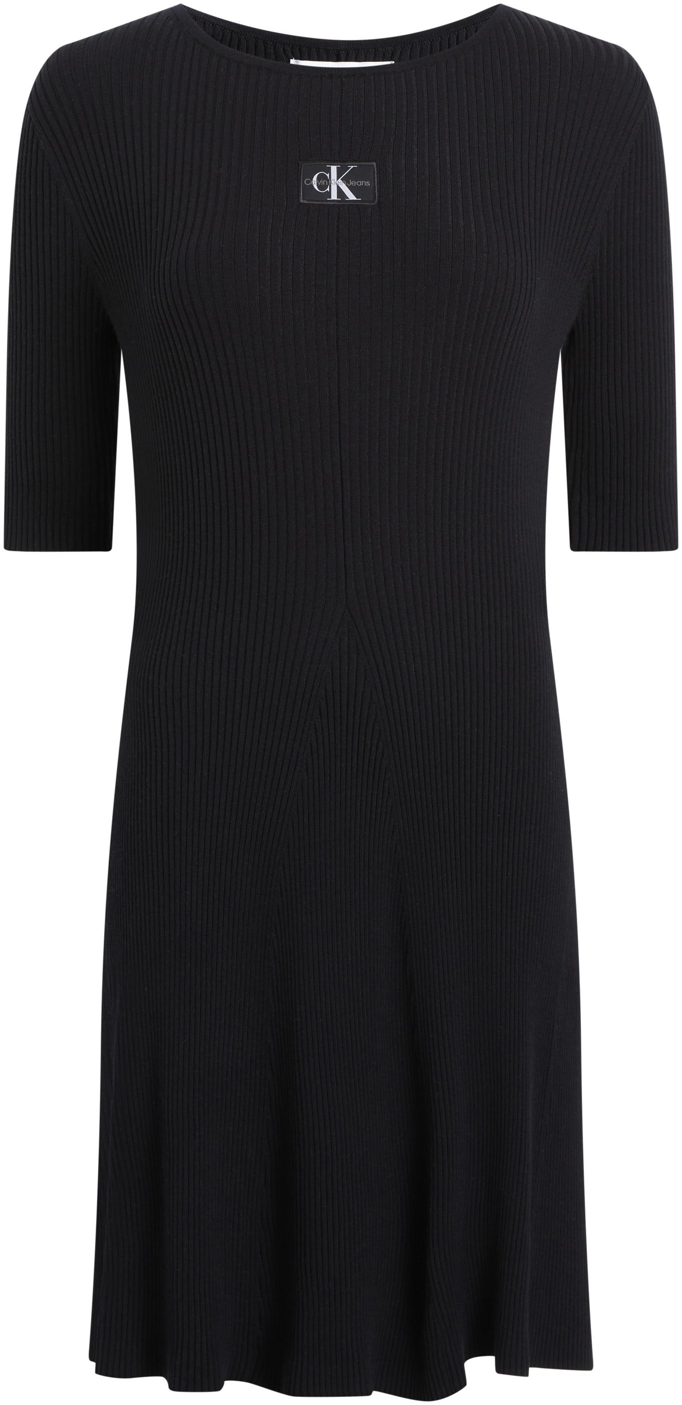 Calvin Klein Jeans Sweatkleid »WOVEN LABEL SS SWEATER DRESS«, mit Logopatch