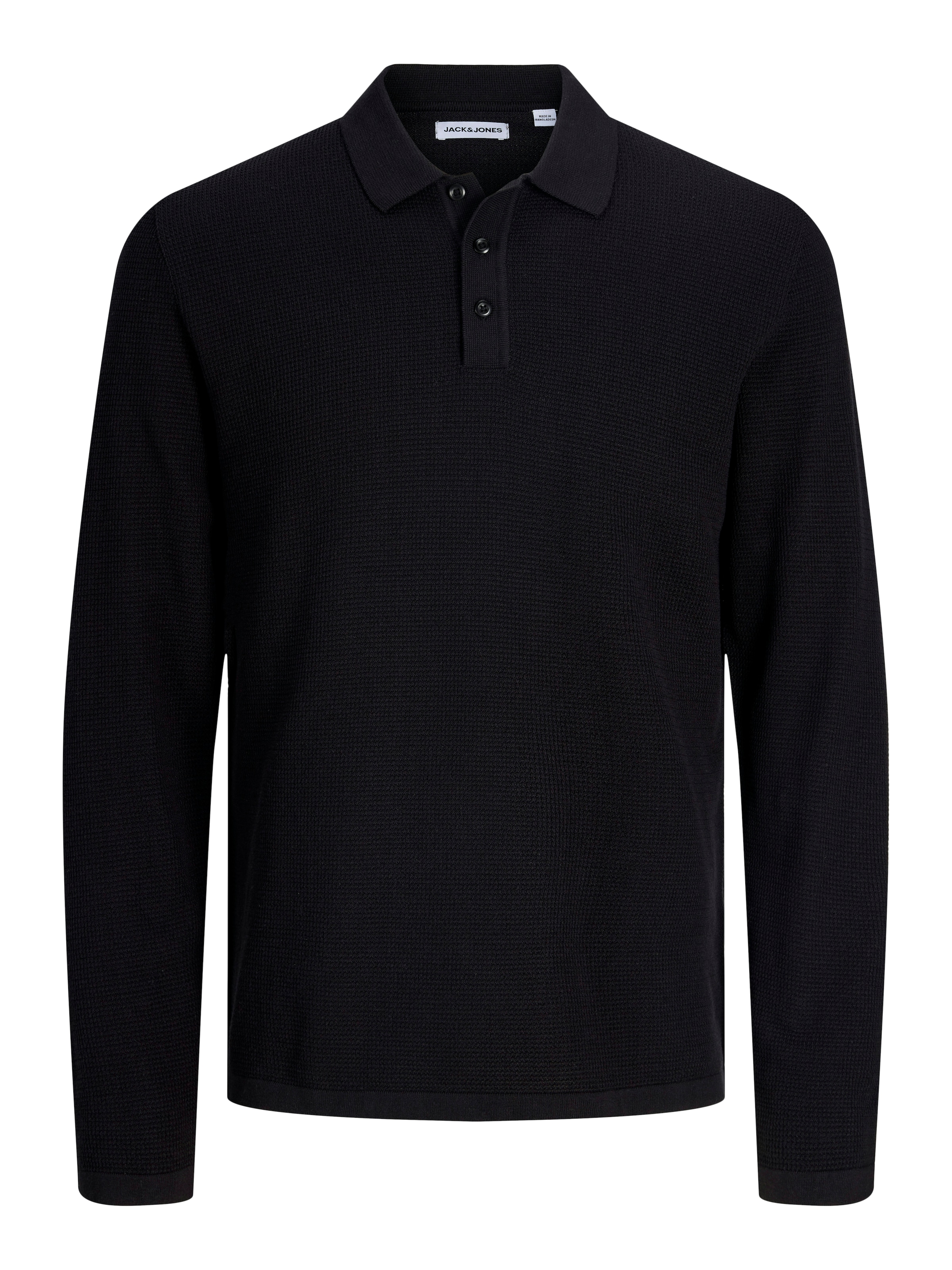 Jack & Jones Polokragenpullover »JJEAUSTIN KNIT LS POLO SN« Baumwollmischung, regular fit