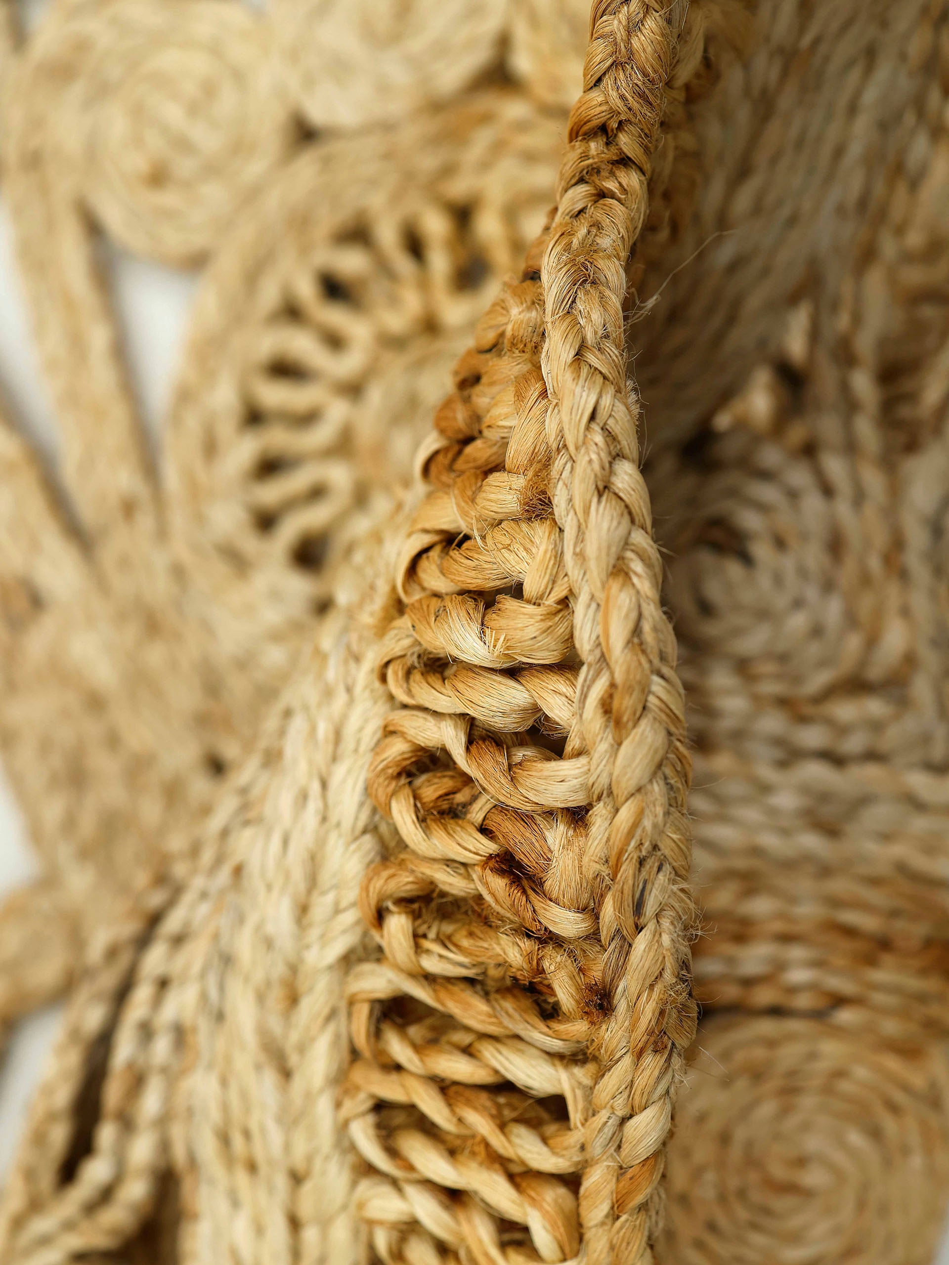carpetfine Sisalteppich »Juteteppich Cate«, rechteckig, 13 mm Höhe, natürliches Pflanzenmaterial von Hand gewebt, Boho Style