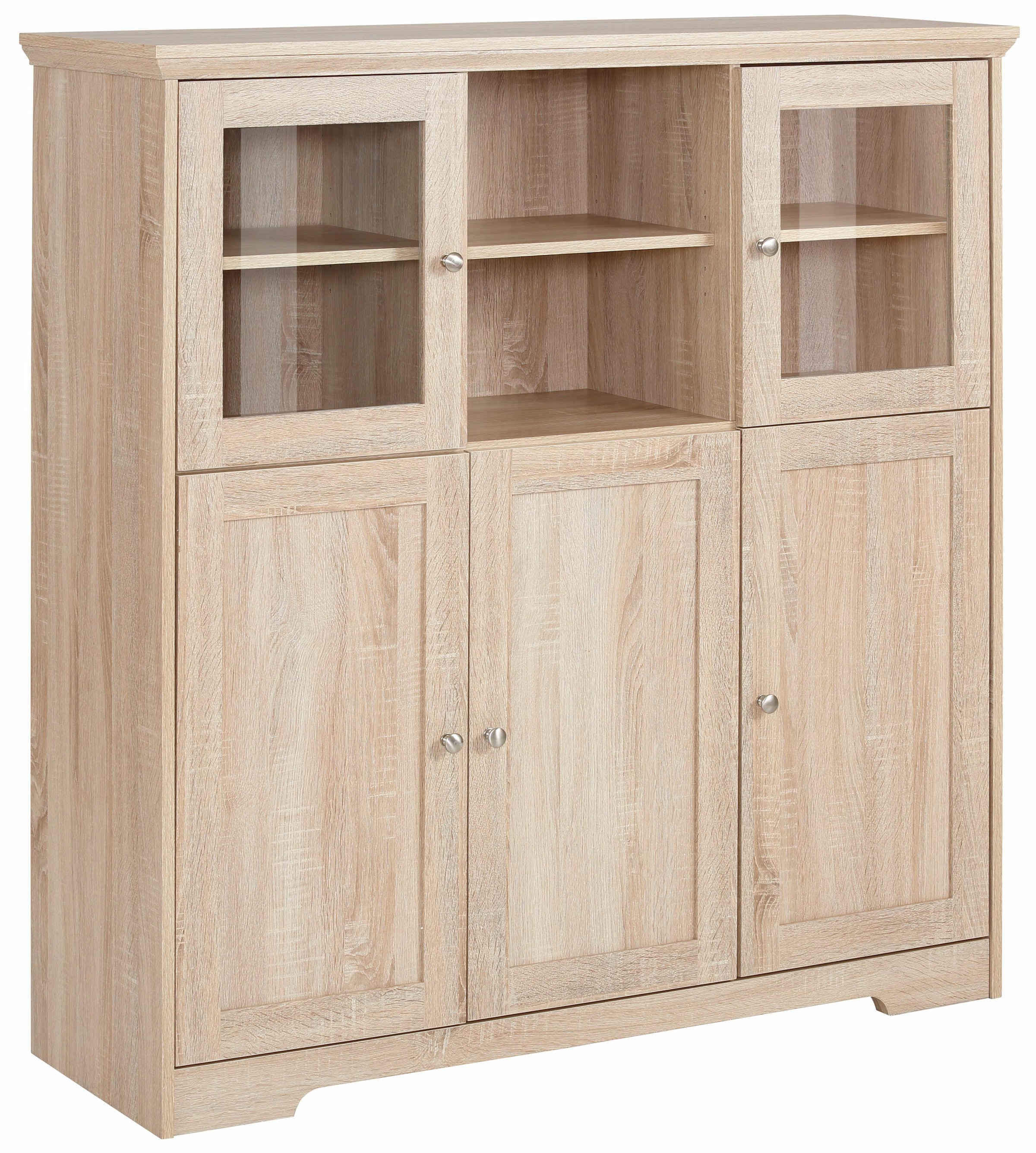 duroplastischer Eichen-Optik, Online-Shop »Nanna«, Oberfläche Home in cm im kaufen affaire Folien Highboard Breite 118