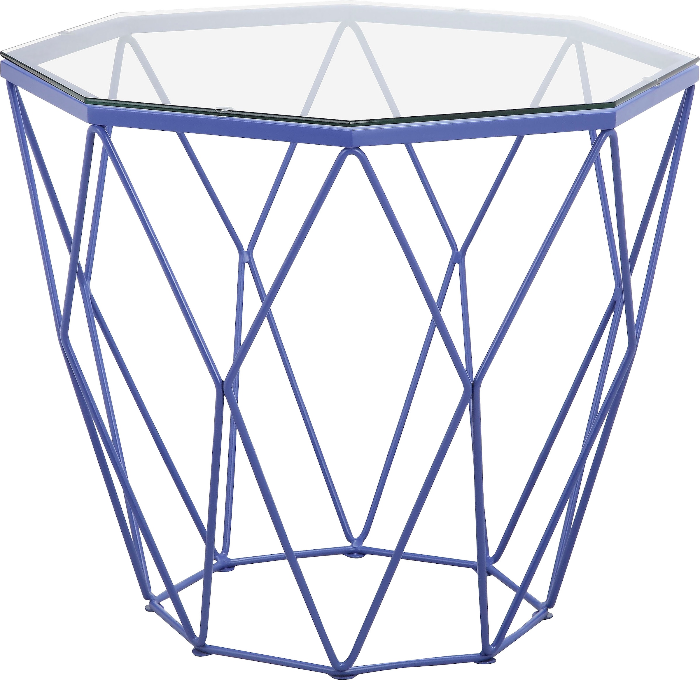 Guido Maria Kretschmer Home&Living Beistelltisch »Caen«, mit Glasplatte und Metall, Breite 60 cm