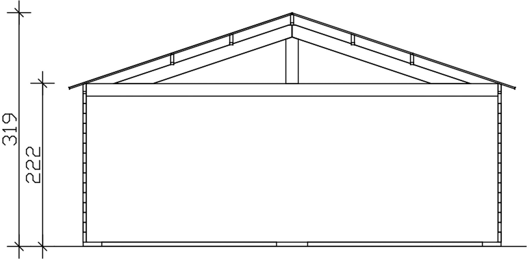 Skanholz Garage »Varberg 3«, 570 x 525 cm