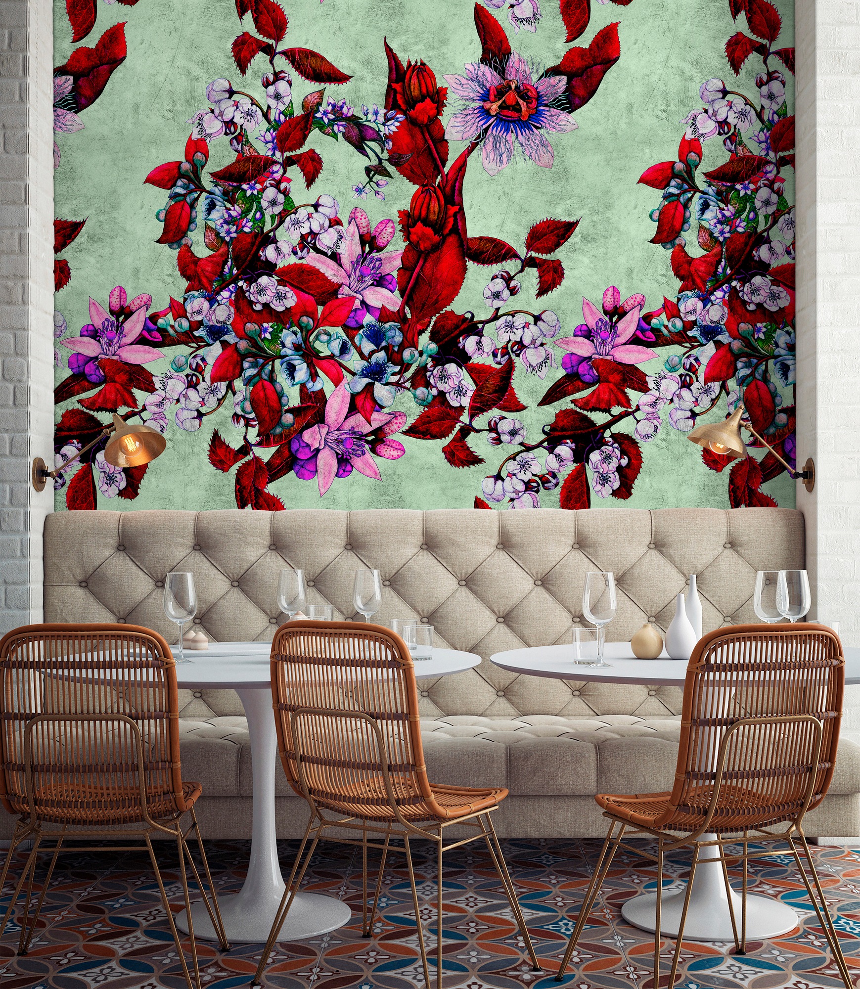 living walls Fototapete »Walls by Patel Tropical Passion 3«, Vlies, Wand, Schräge