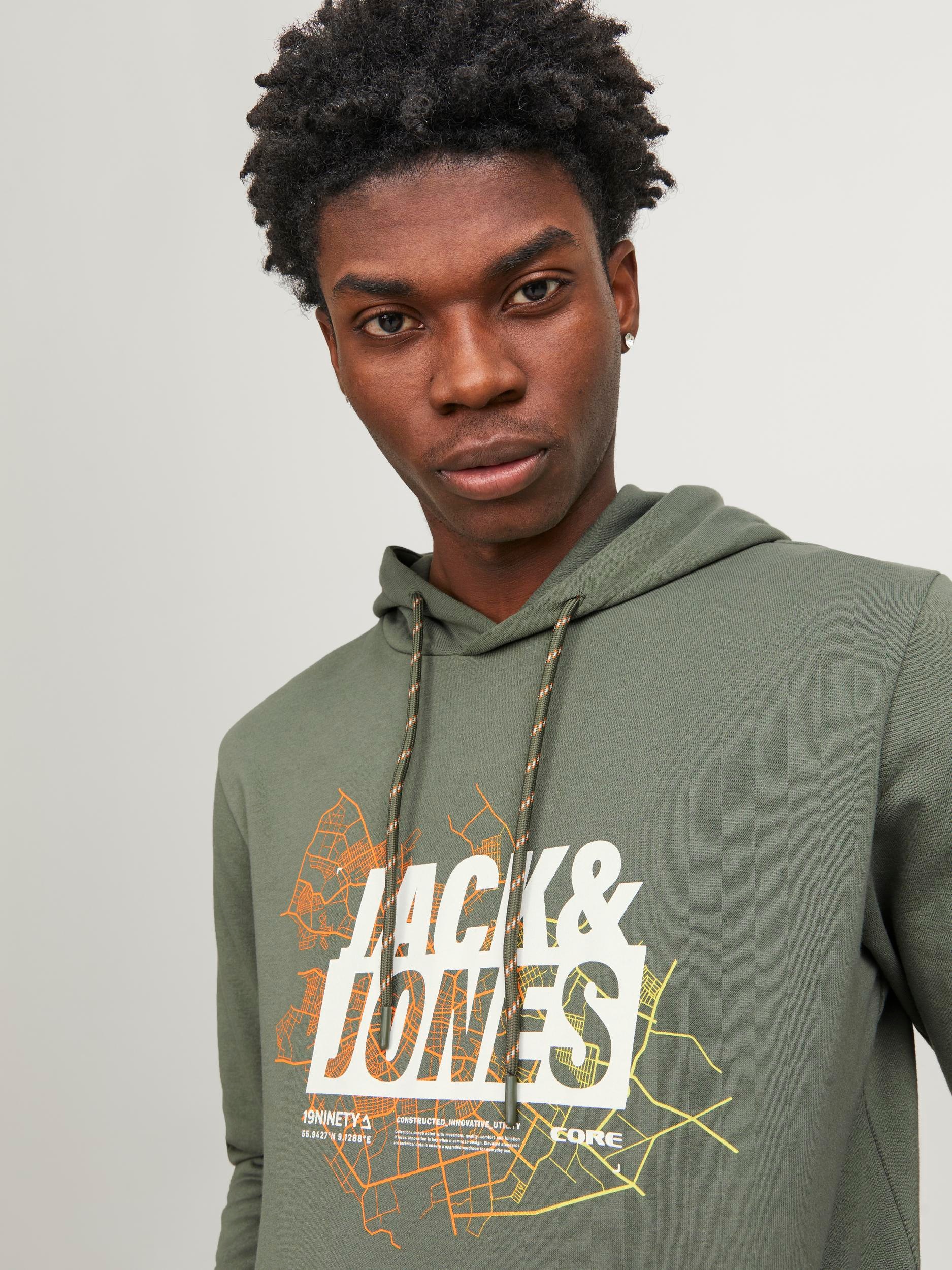 Jack & Jones Kapuzensweatshirt »JCOMAP LOGO SWEAT HOOD SN«